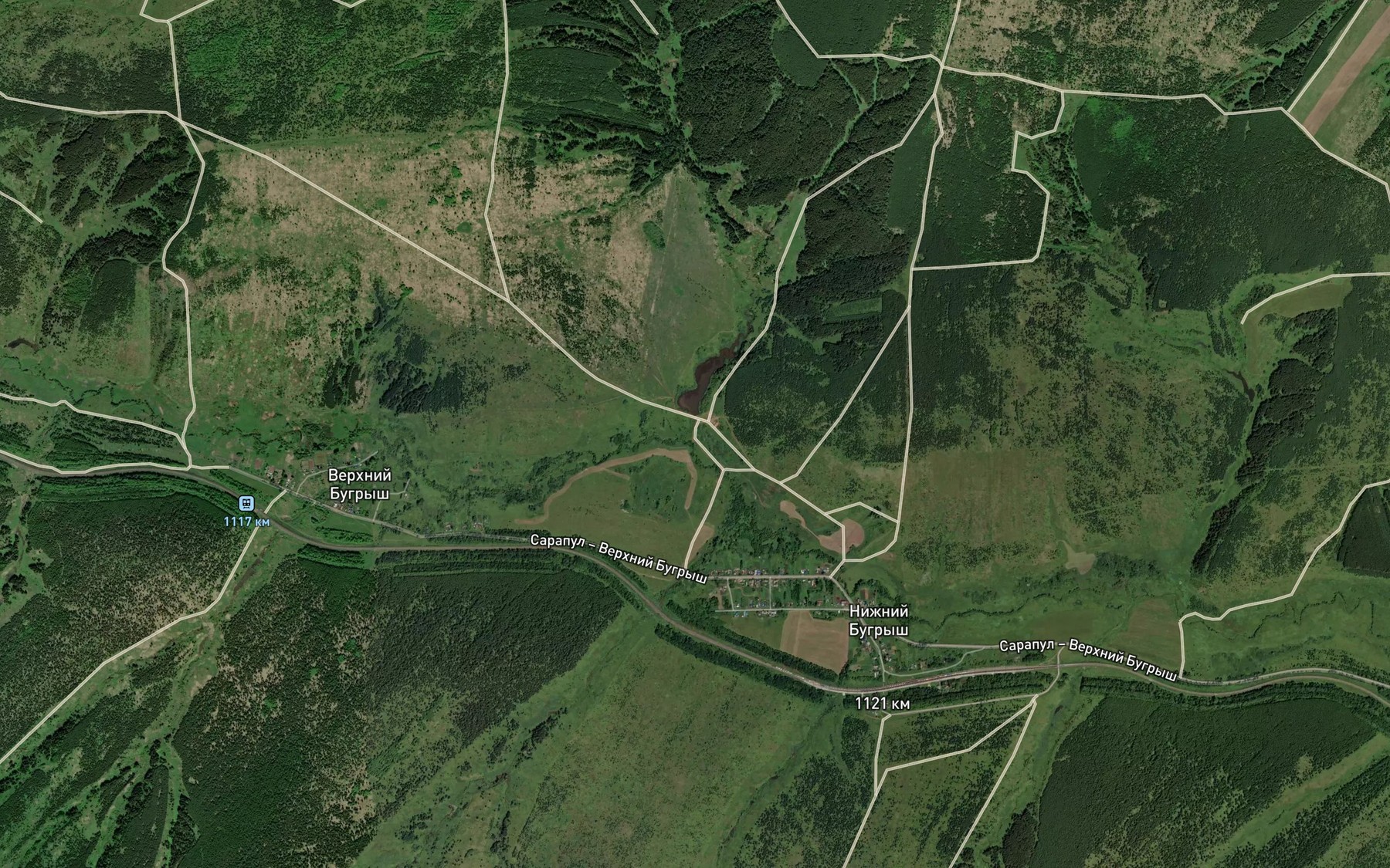Satellite map of the Osinovka