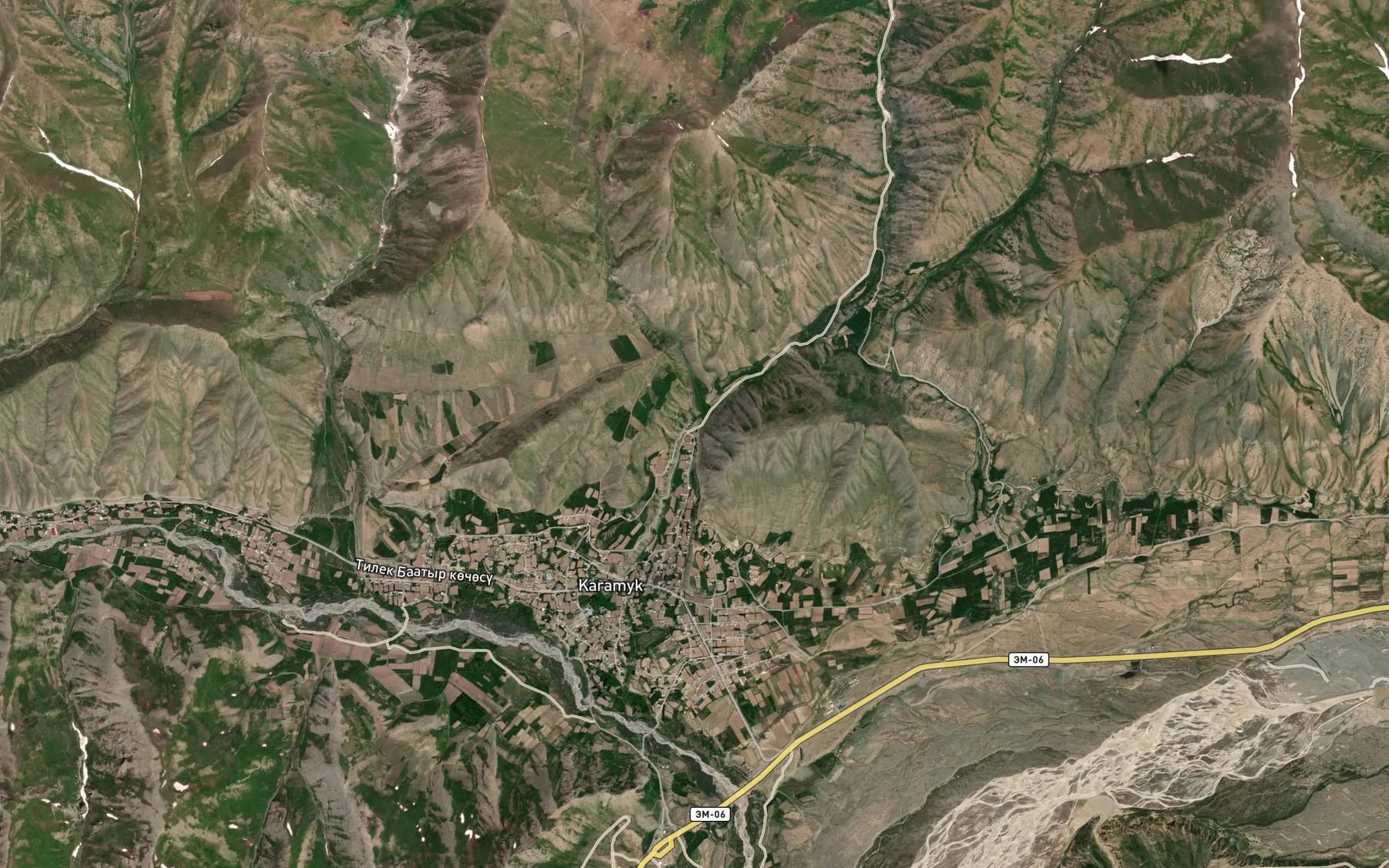 Satellite map of the Iyergetal