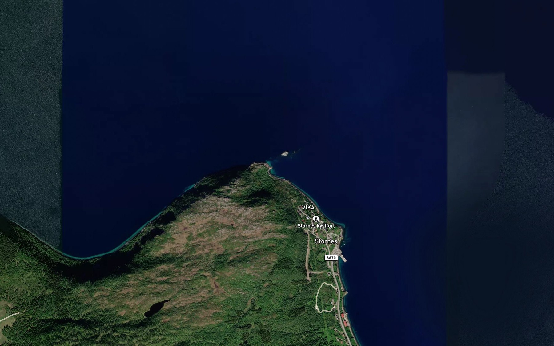 Satellite map of the Storneshamn