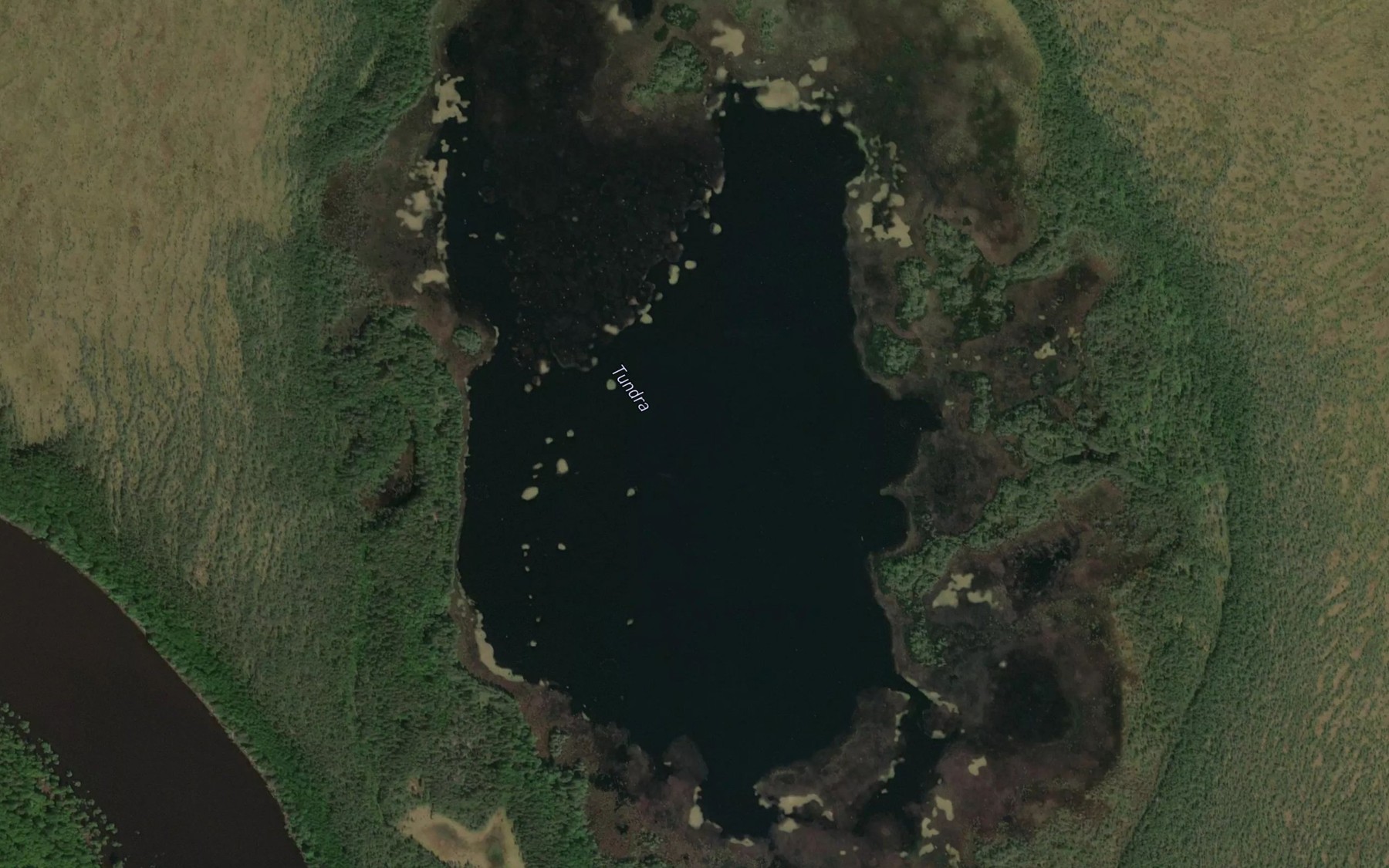 Satellite map of the Ozero Tundra