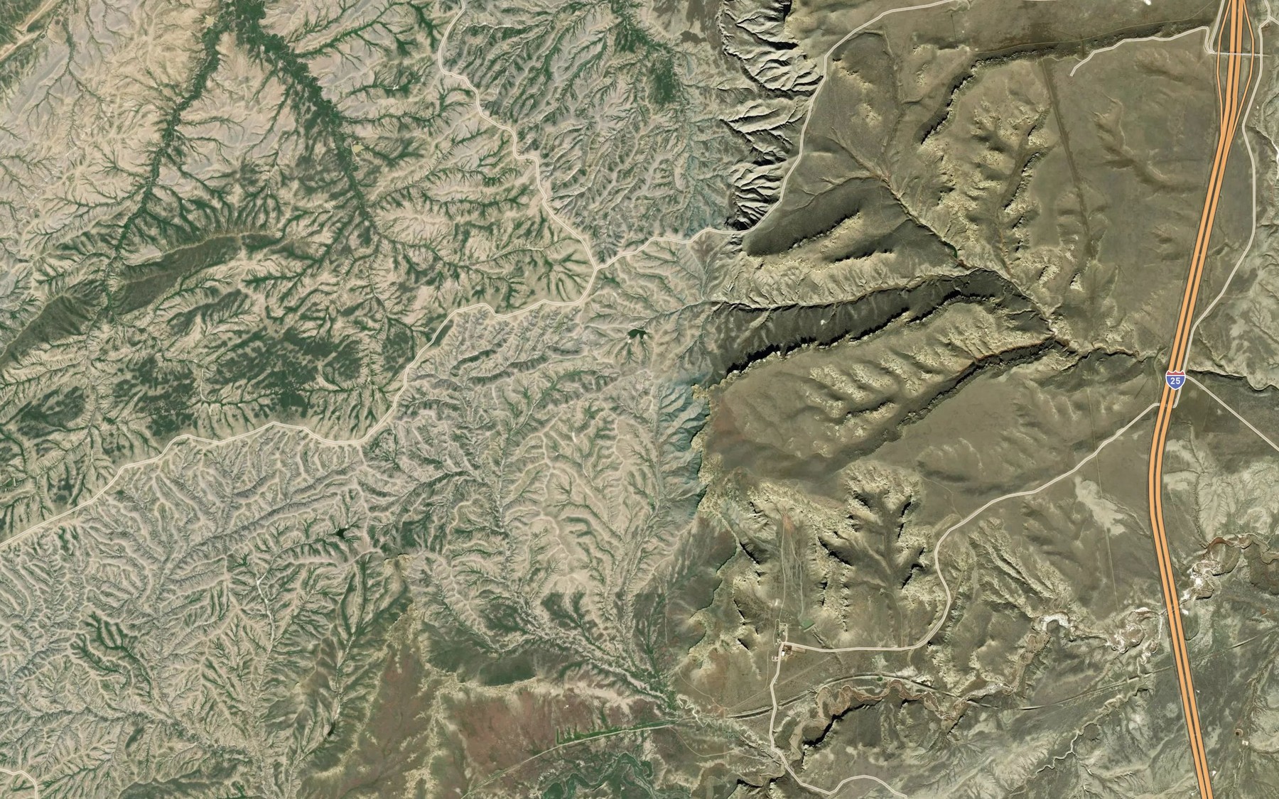 Satellite map of the Colonel Reservoir