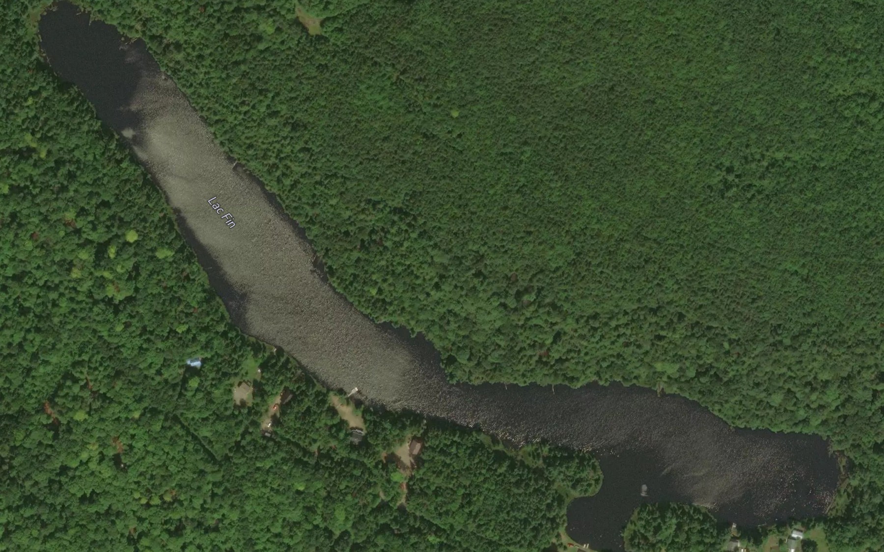 Satellite map of the Lac Froid