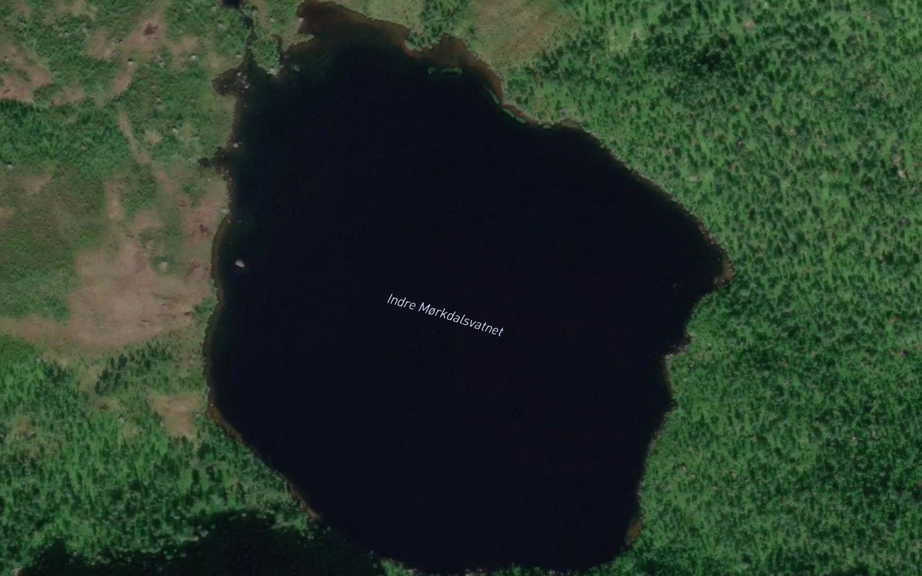 Satellite map of the Indre Morkdalsvatn
