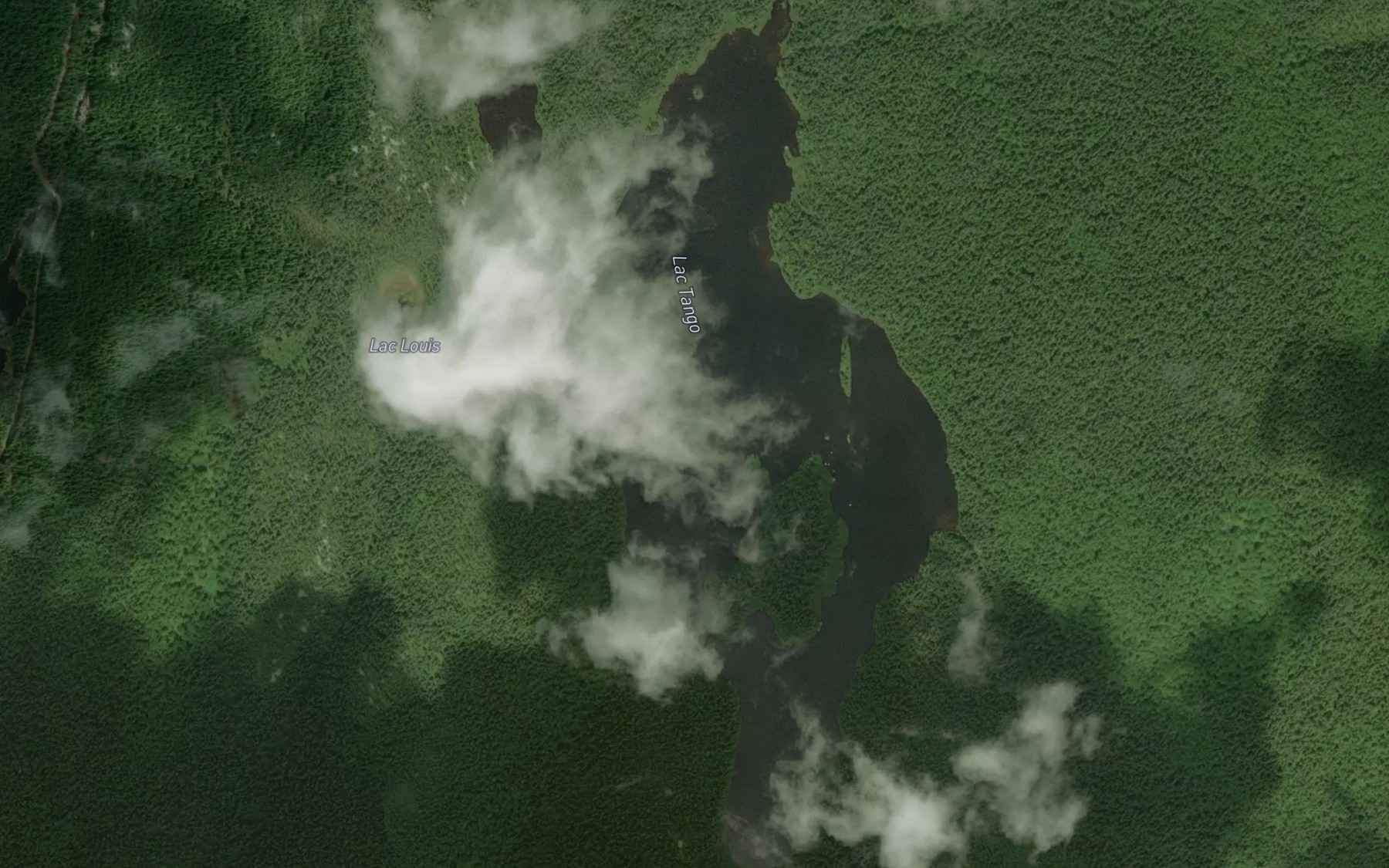 Satellite map of the Lac Tango