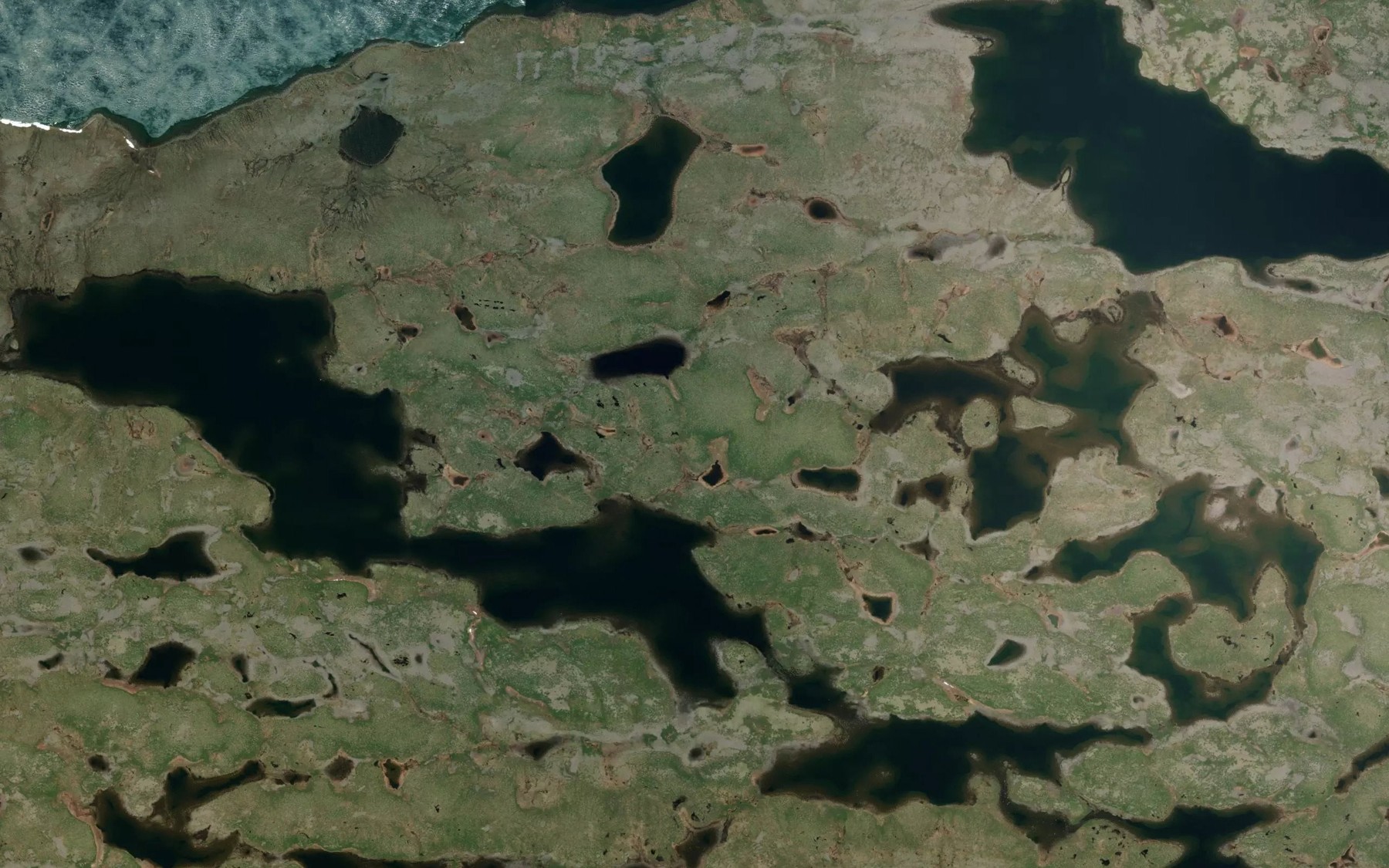 Satellite map of the Riviere Loubet