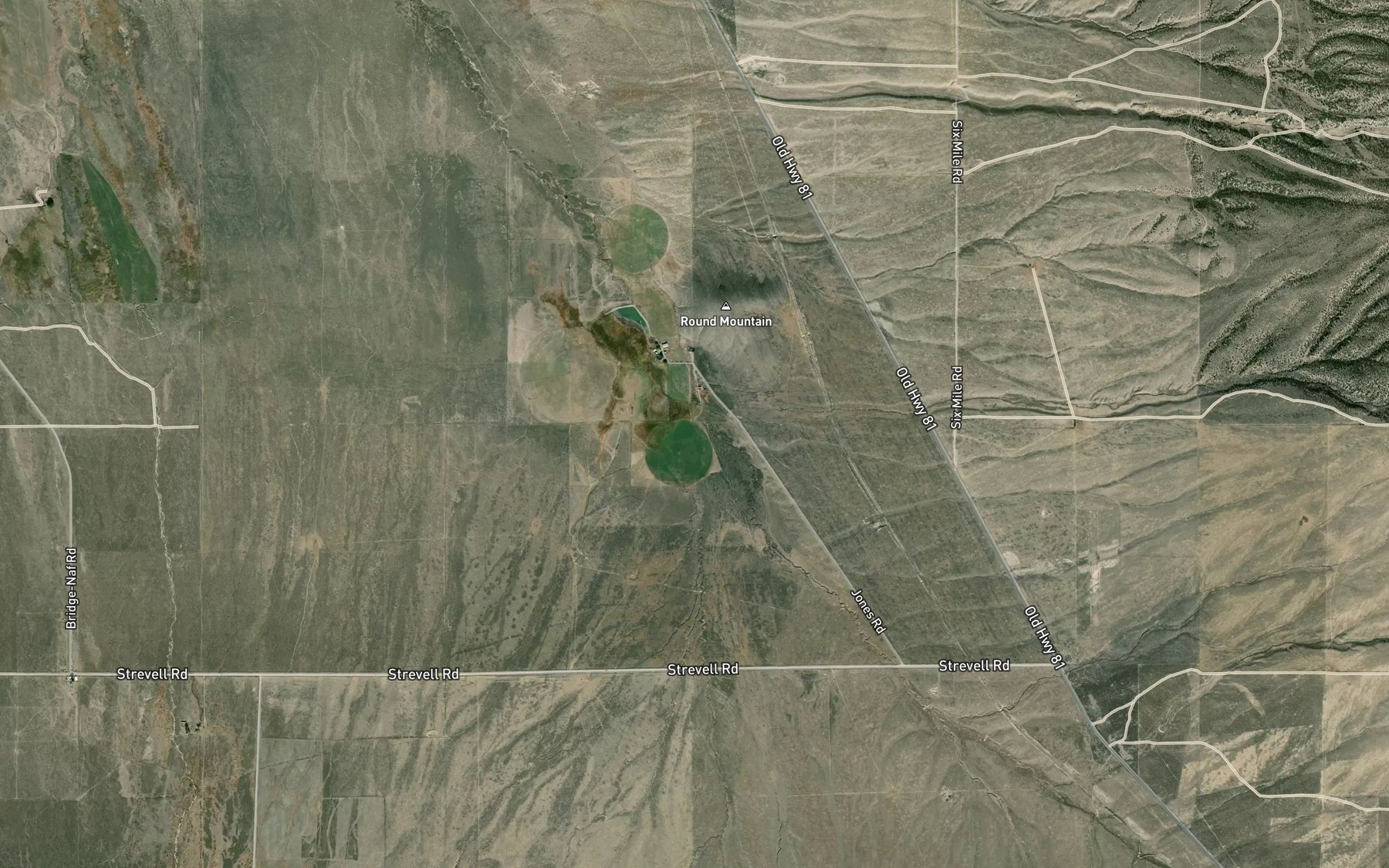 Satellite map of the Rice Creek