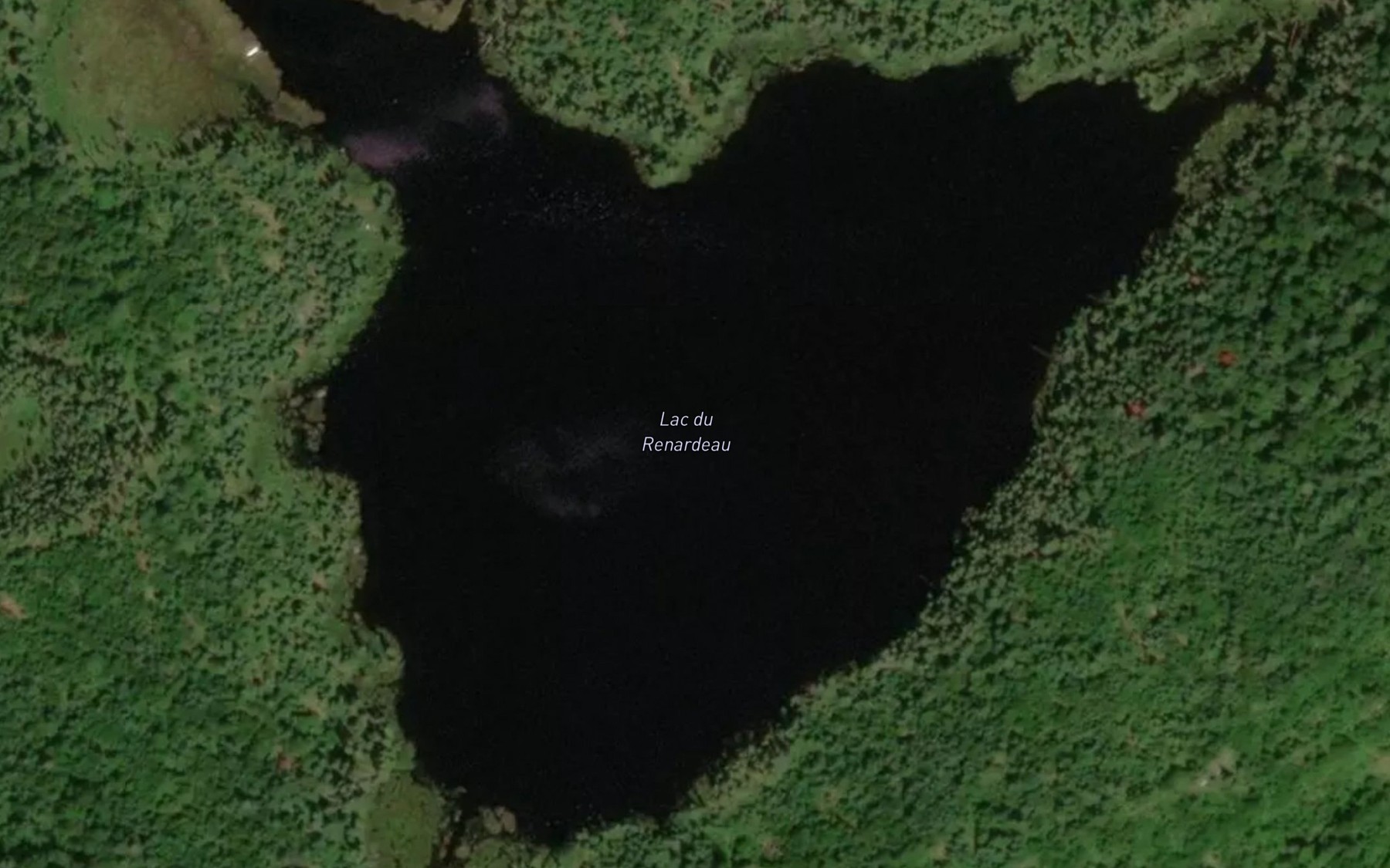 Satellite map of the Lac du Renardeau