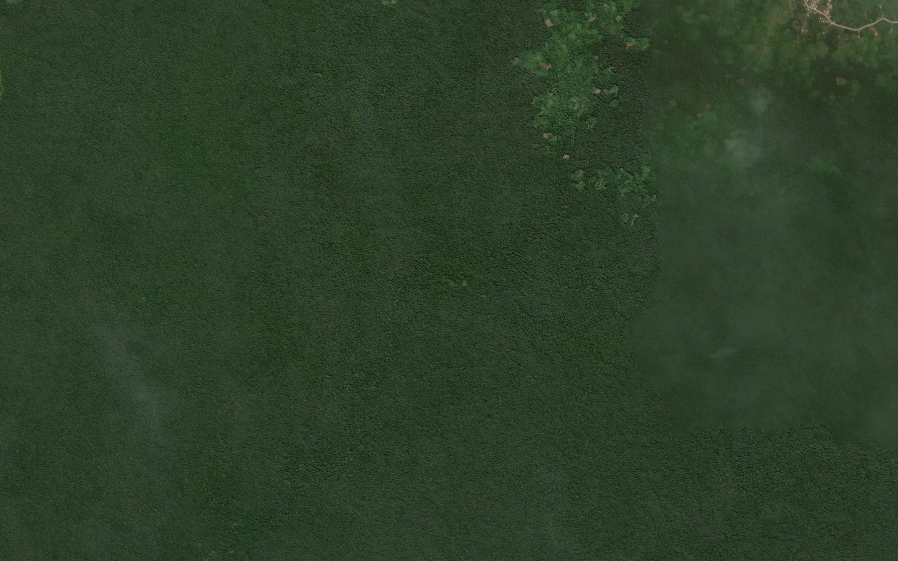 Satellite map of the Ababe River