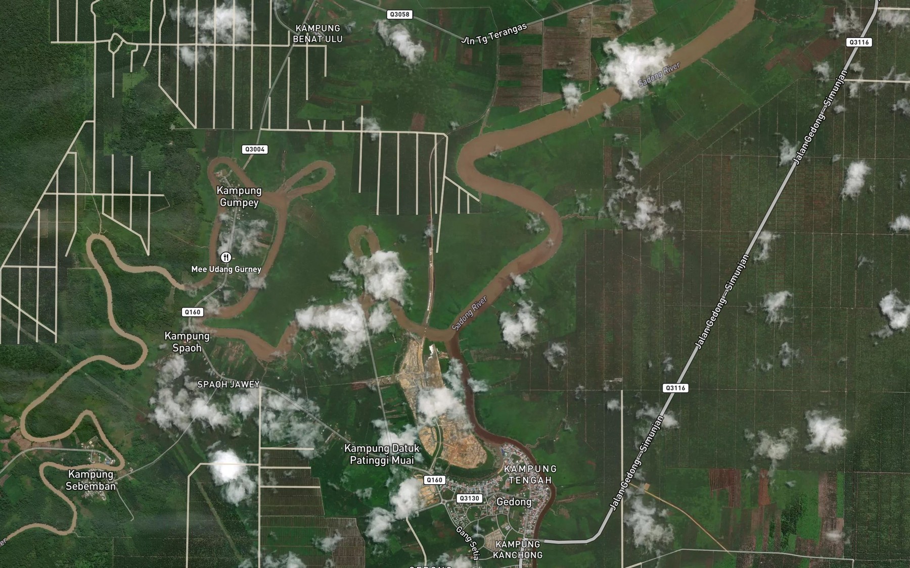Satellite map of the Tanjong Teba