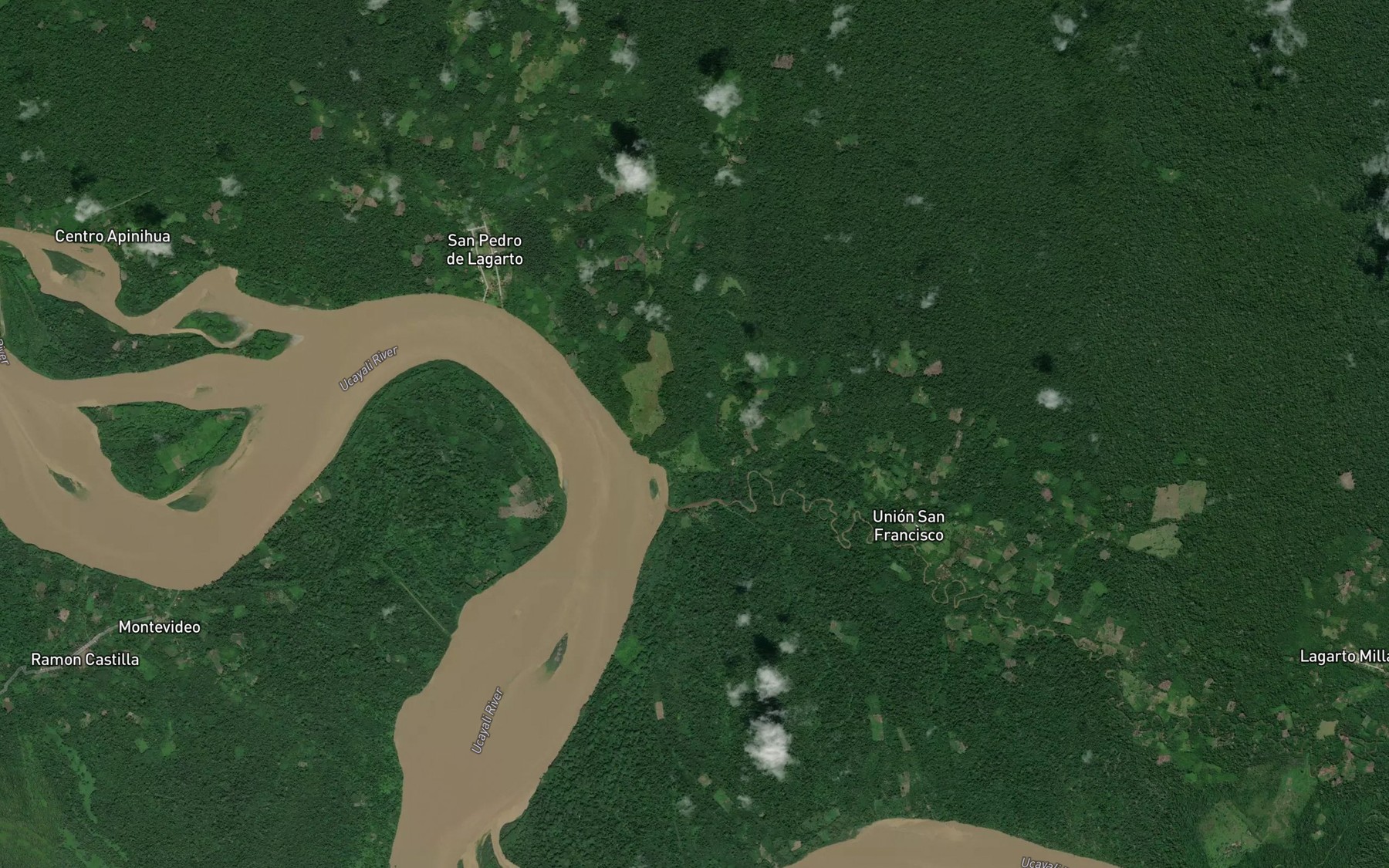 Satellite map of the Quebrada Lagarto