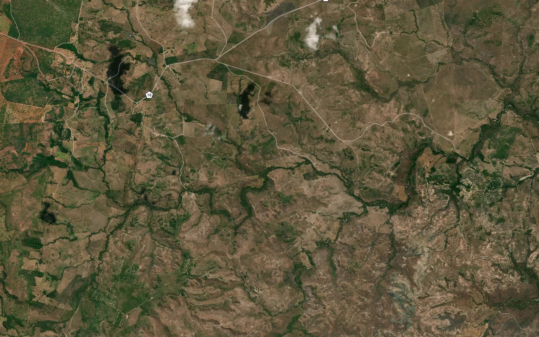 Satellite map of the Corrego Vida Nova