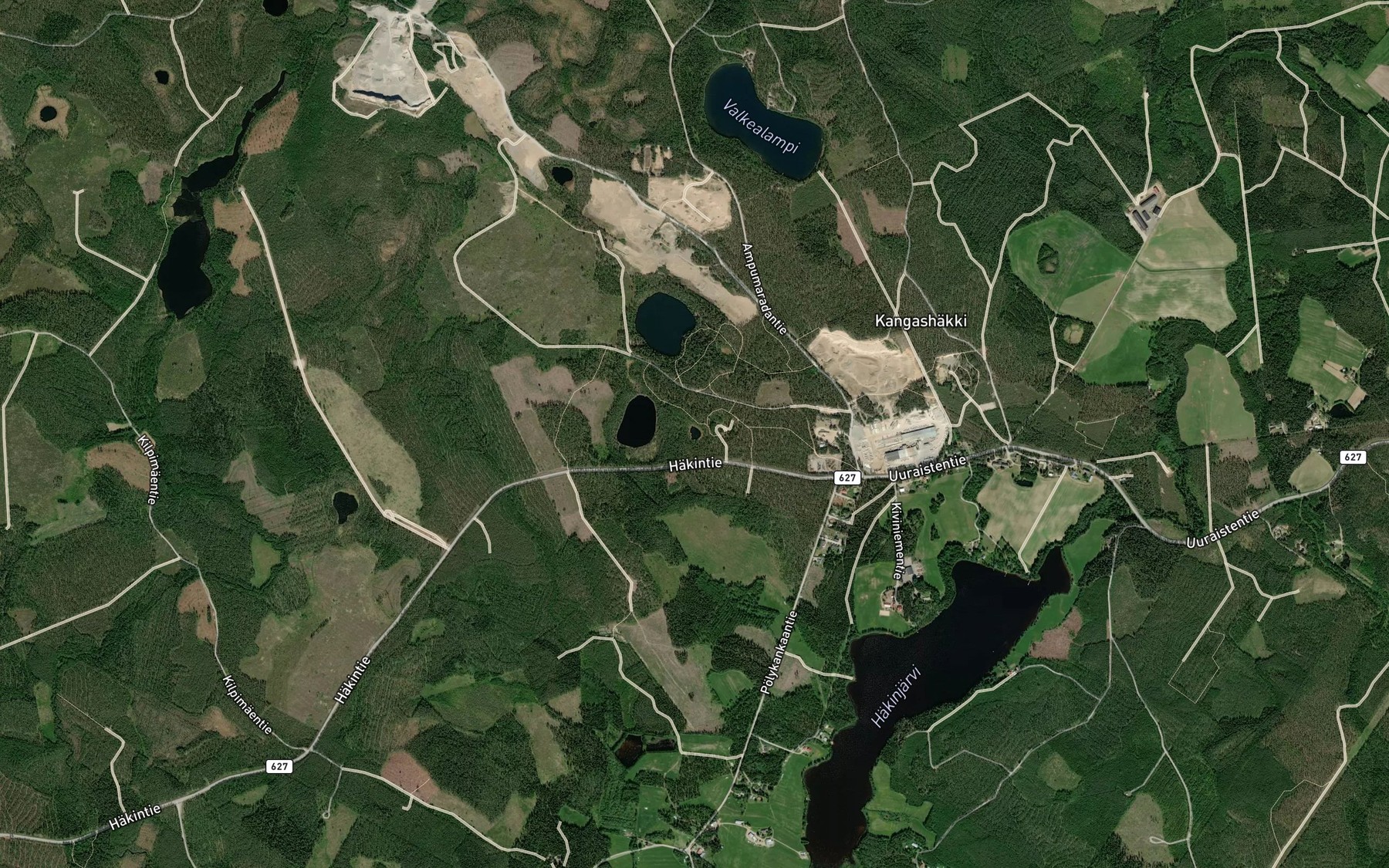 Satellite map of the Pienilampi