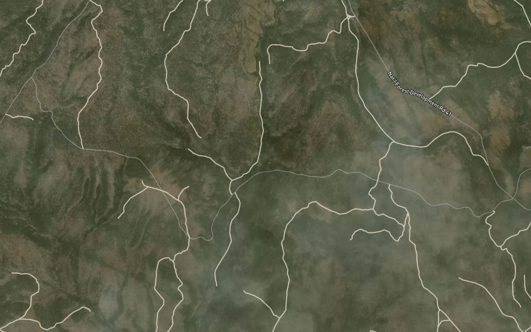 Satellite map of the Salt Canyon Spring