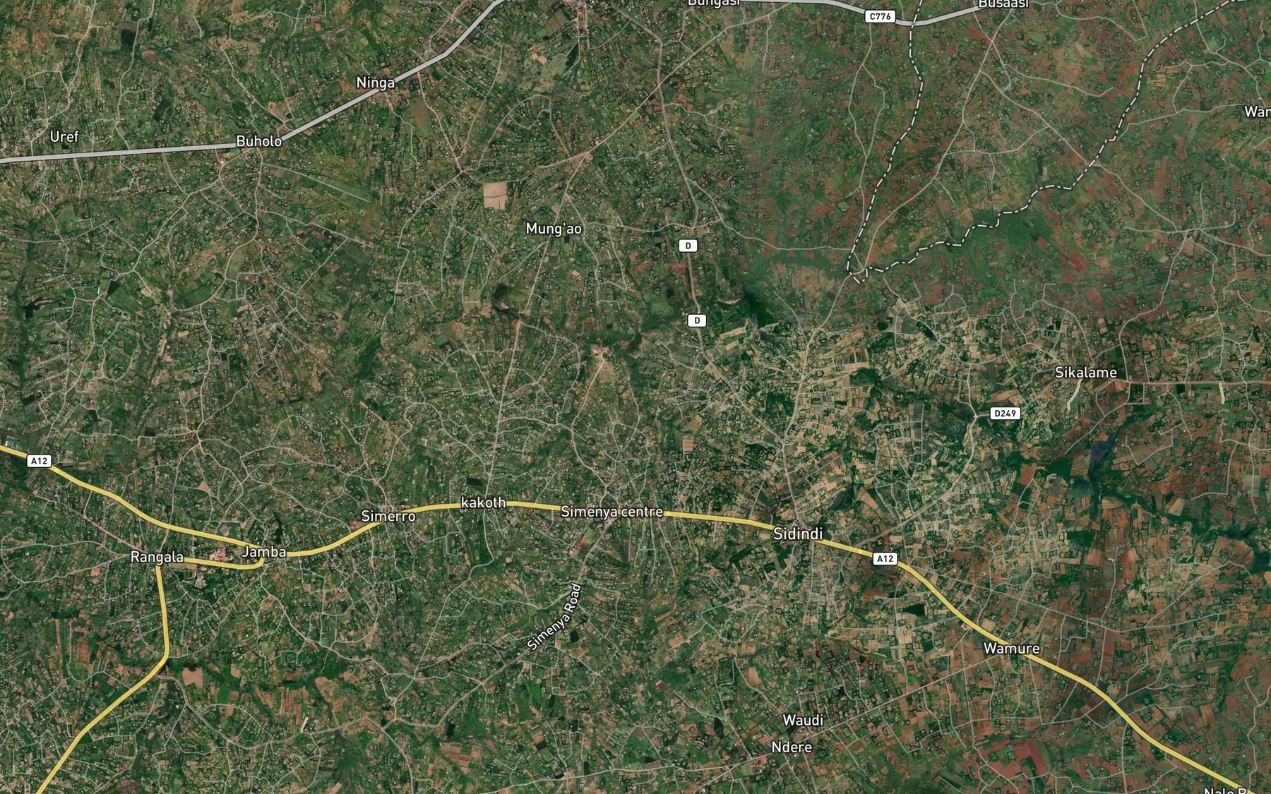Satellite map of the Mulaha