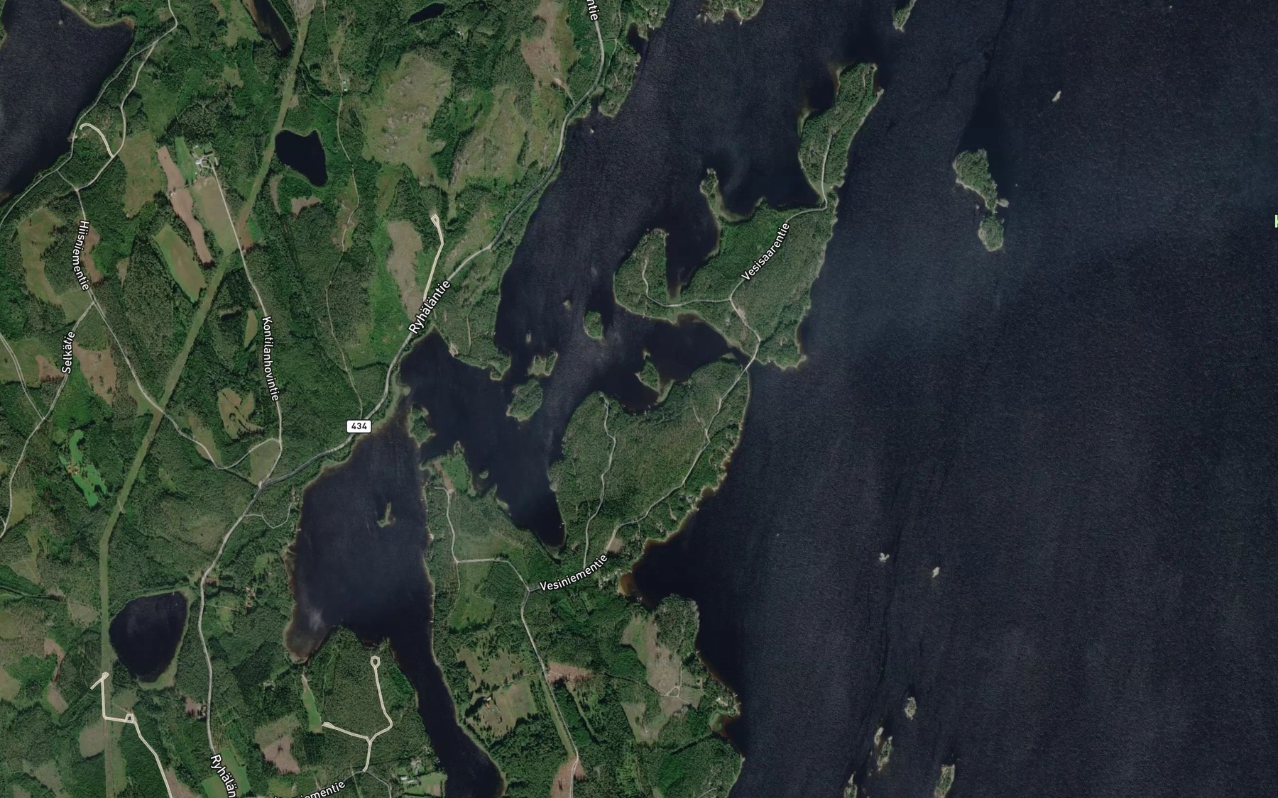 Satellite map of the Liimatanlahti