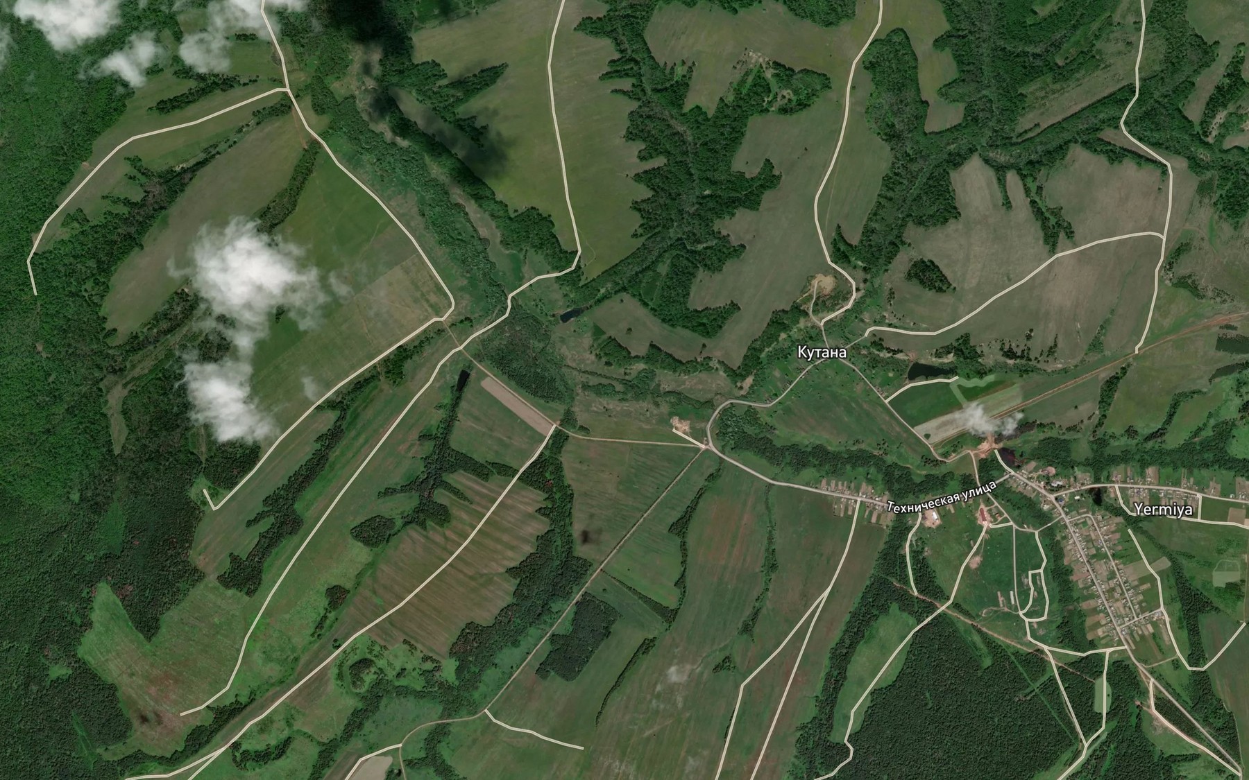 Satellite map of the Opalishna