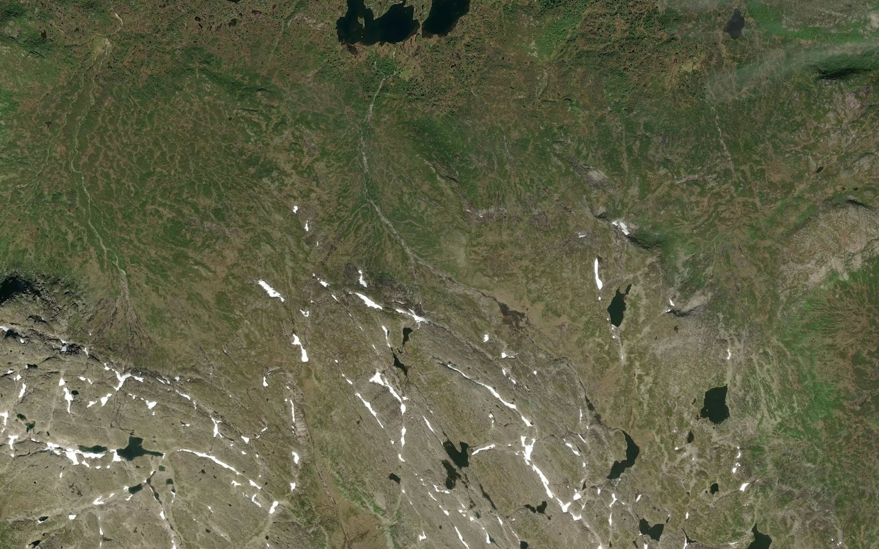 Satellite map of the Hovassdalsbekken