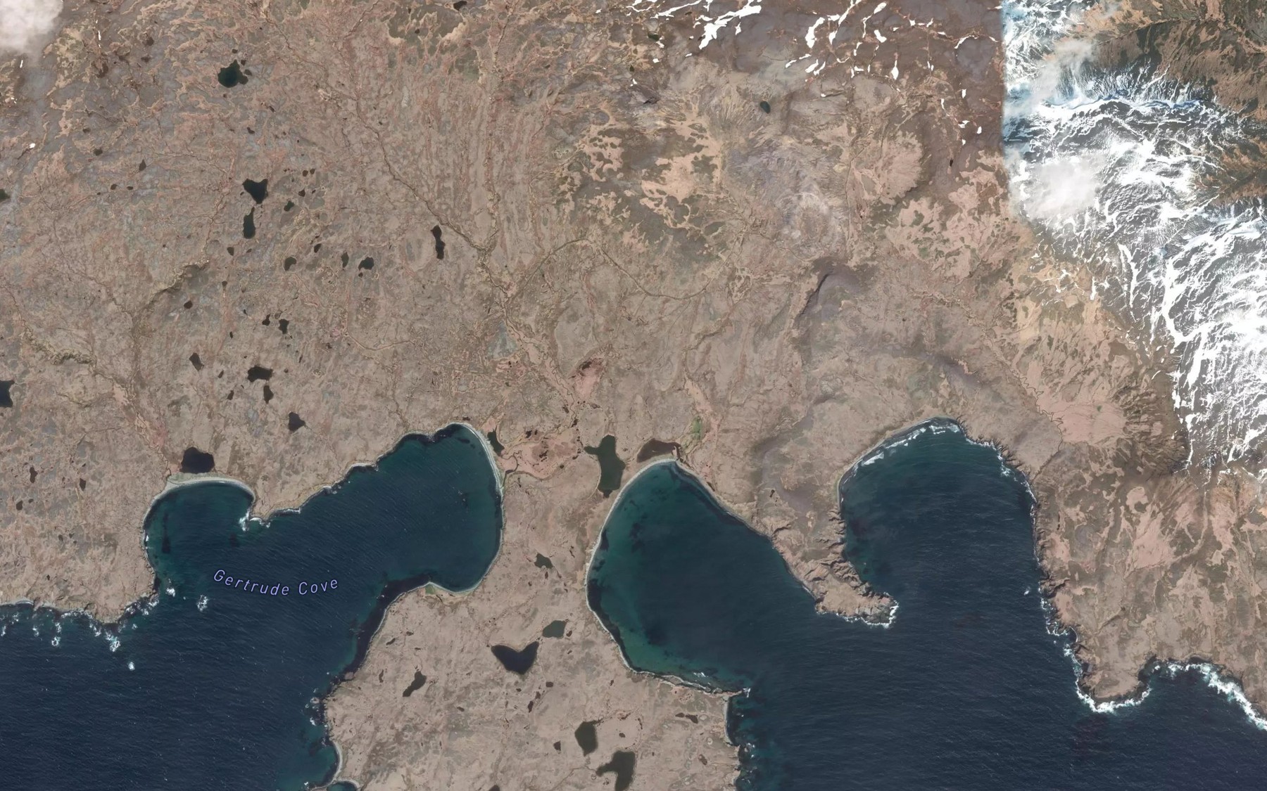 Satellite map of the Lunatic Lake