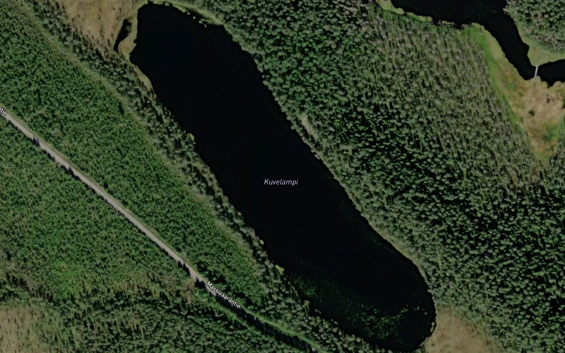 Satellite map of the Kuvelampi