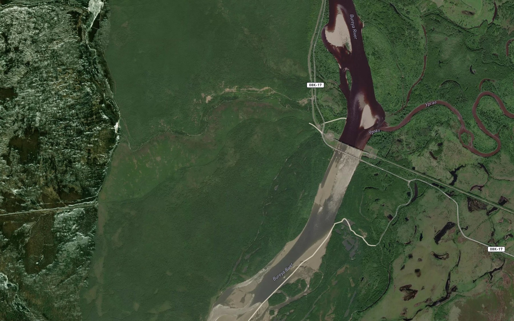 Satellite map of the Chun'-chan