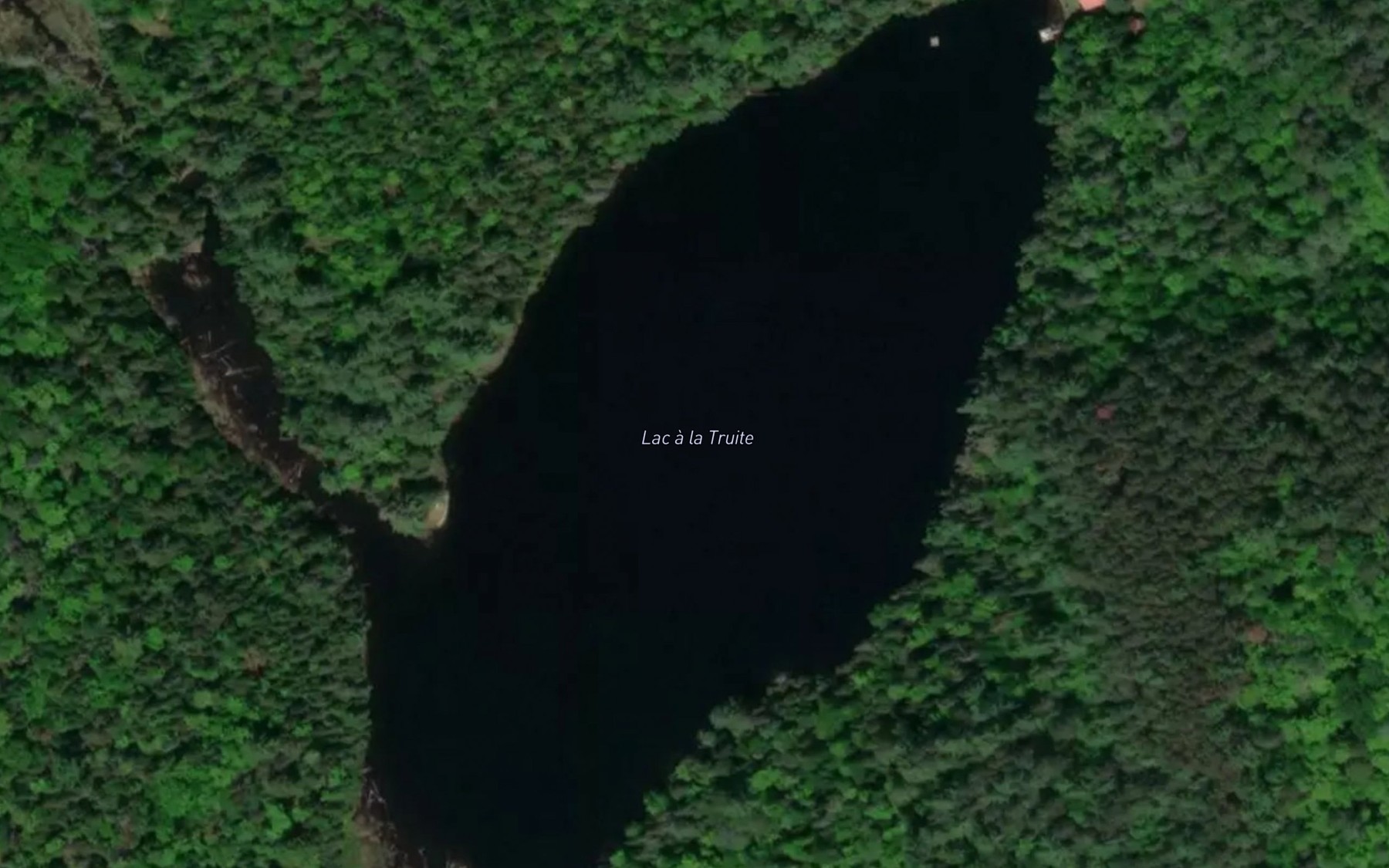 Satellite map of the Lac a la Truite
