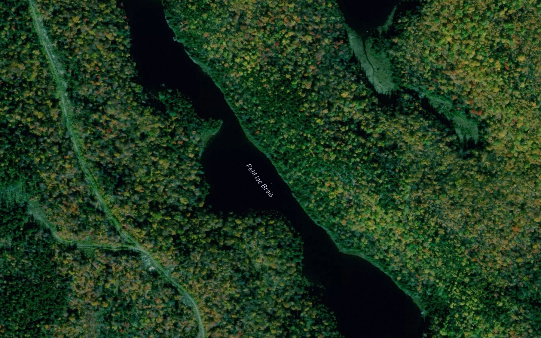 Satellite map of the Lac Brais