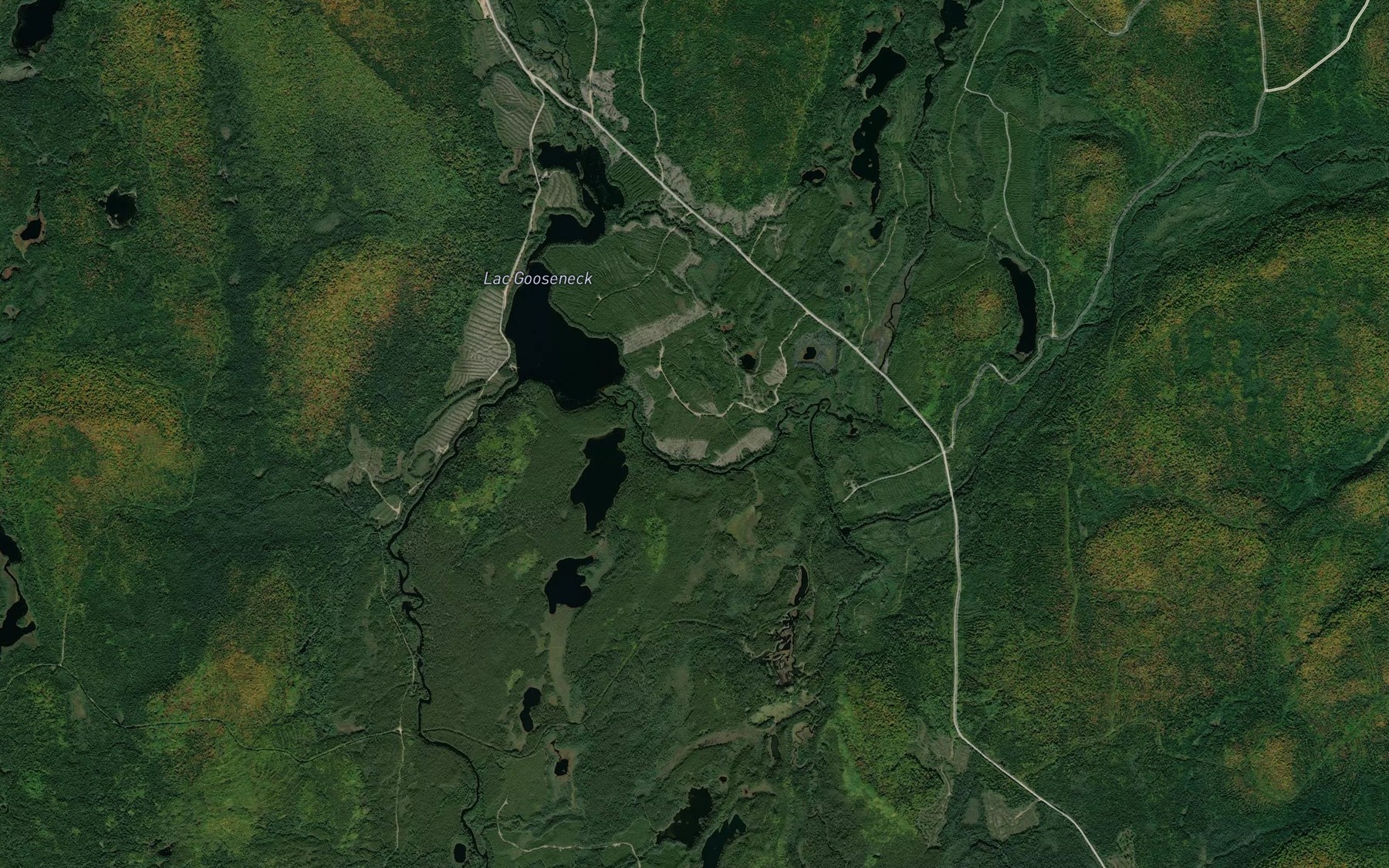 Satellite map of the Decharge du Badajoz