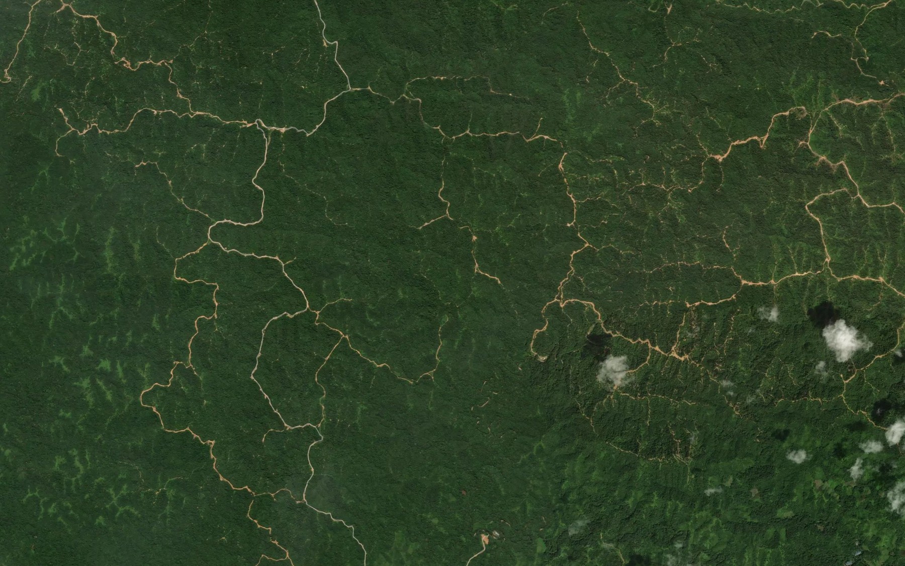 Satellite map of the Sungai Sandok