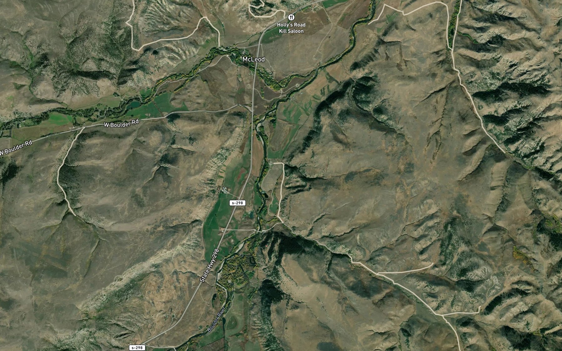 Satellite map of the Miles Flower Ditch