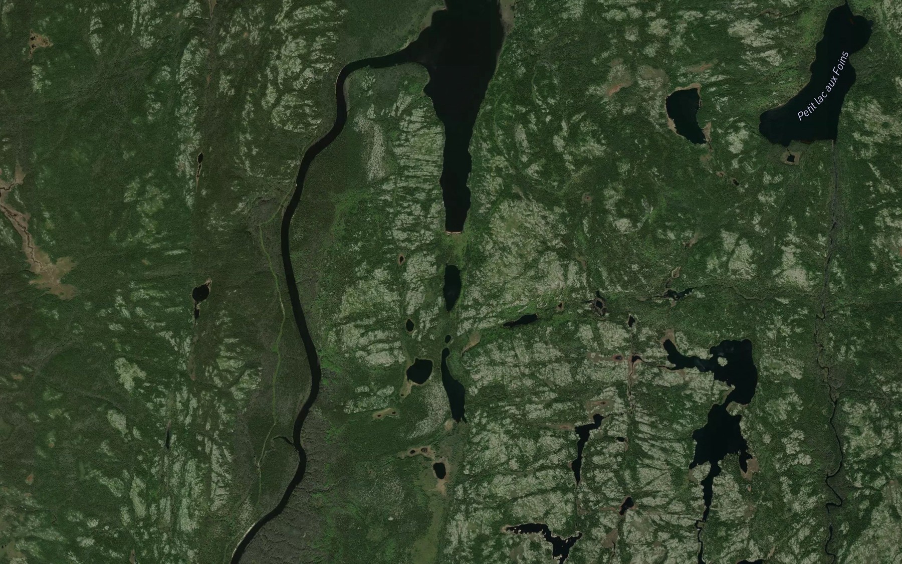 Satellite map of the Lac Trafin