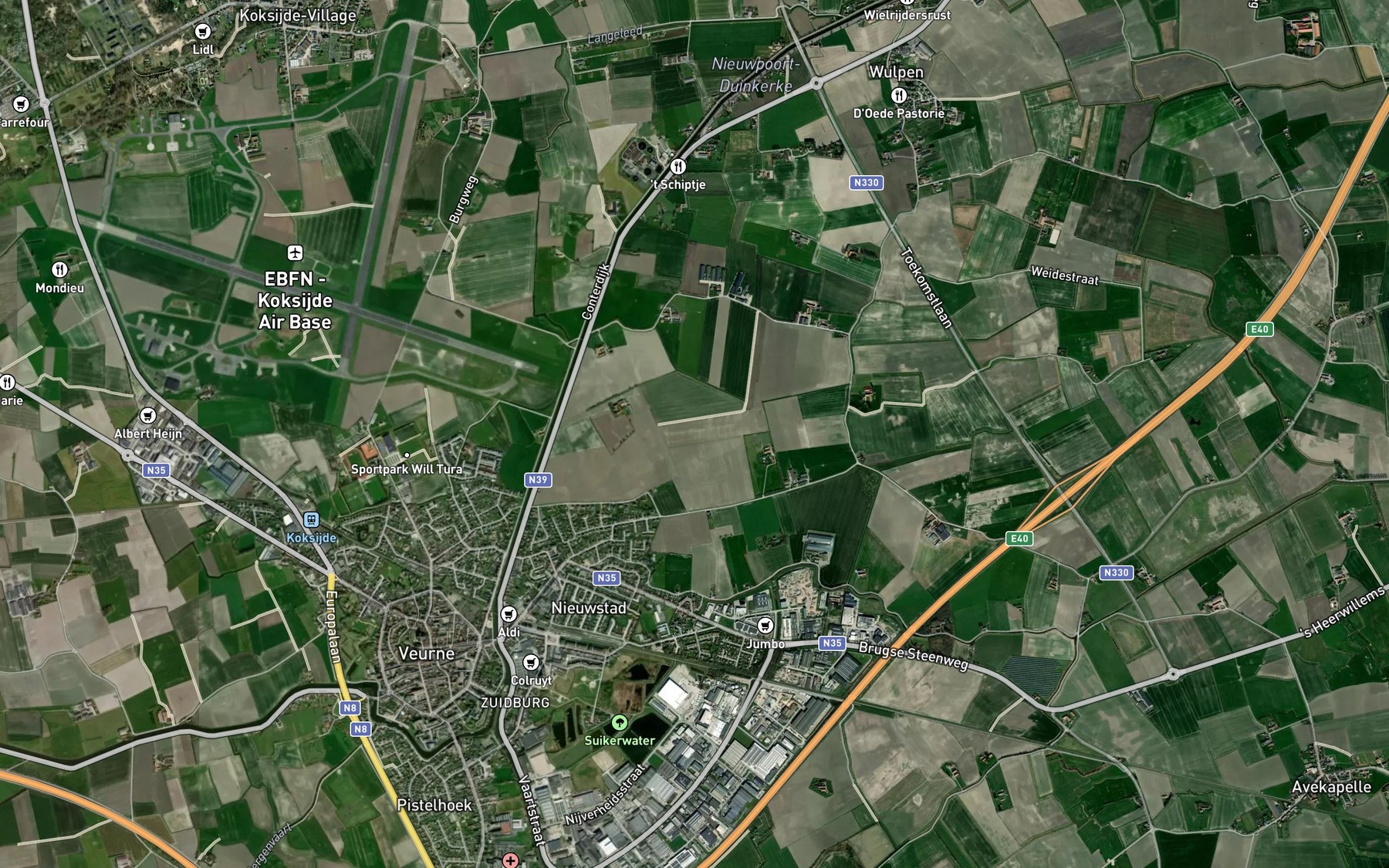 Satellite map of the Doornleed