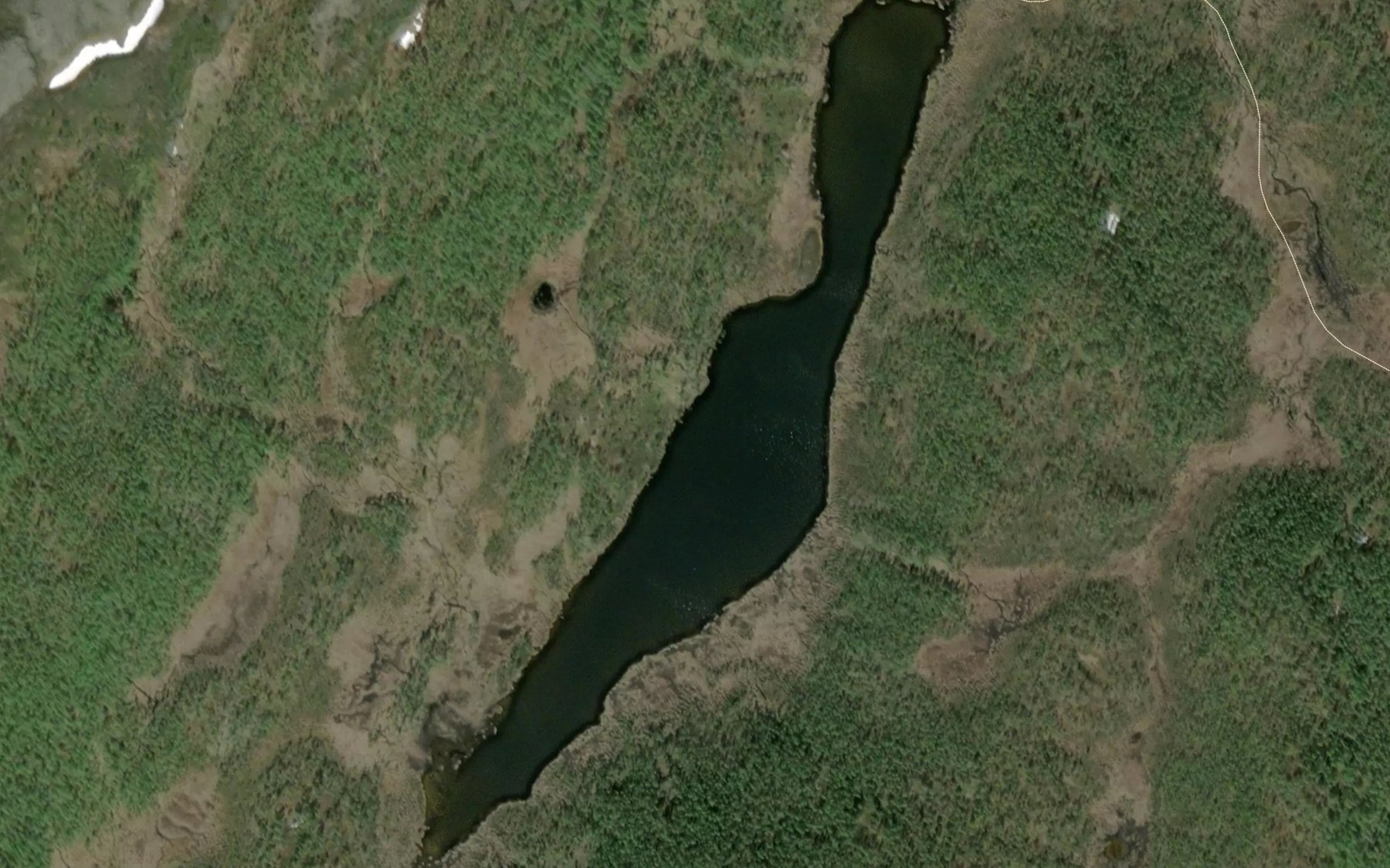 Satellite map of the Hansedalvatna