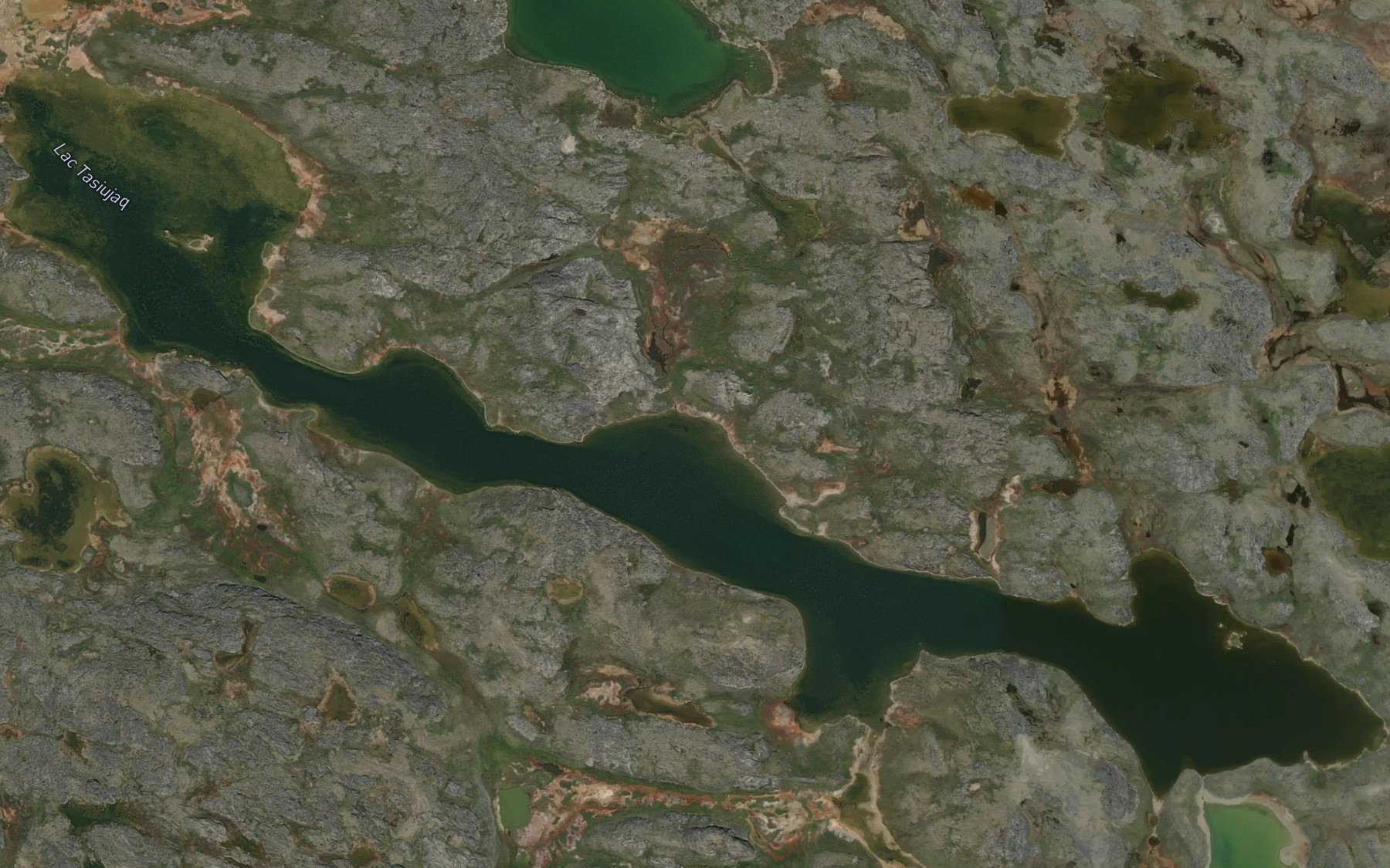 Satellite map of the Lac Tasiujaq