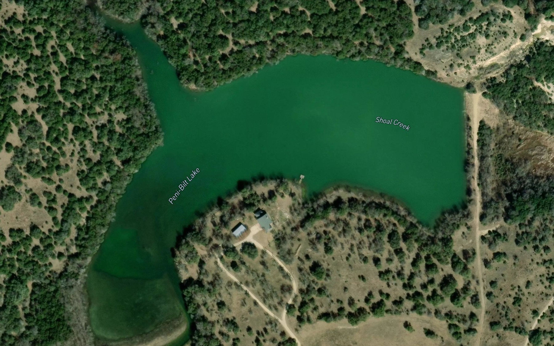 Satellite map of the Peni-Bilt Lake