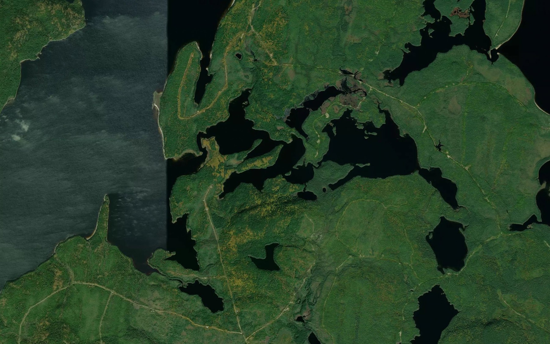 Satellite map of the Lac Kamoskosoweskak