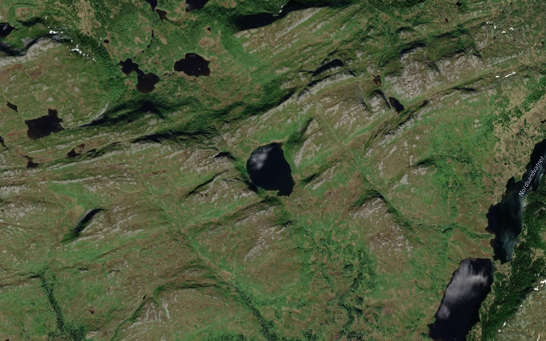 Satellite map of the Rundvatnet