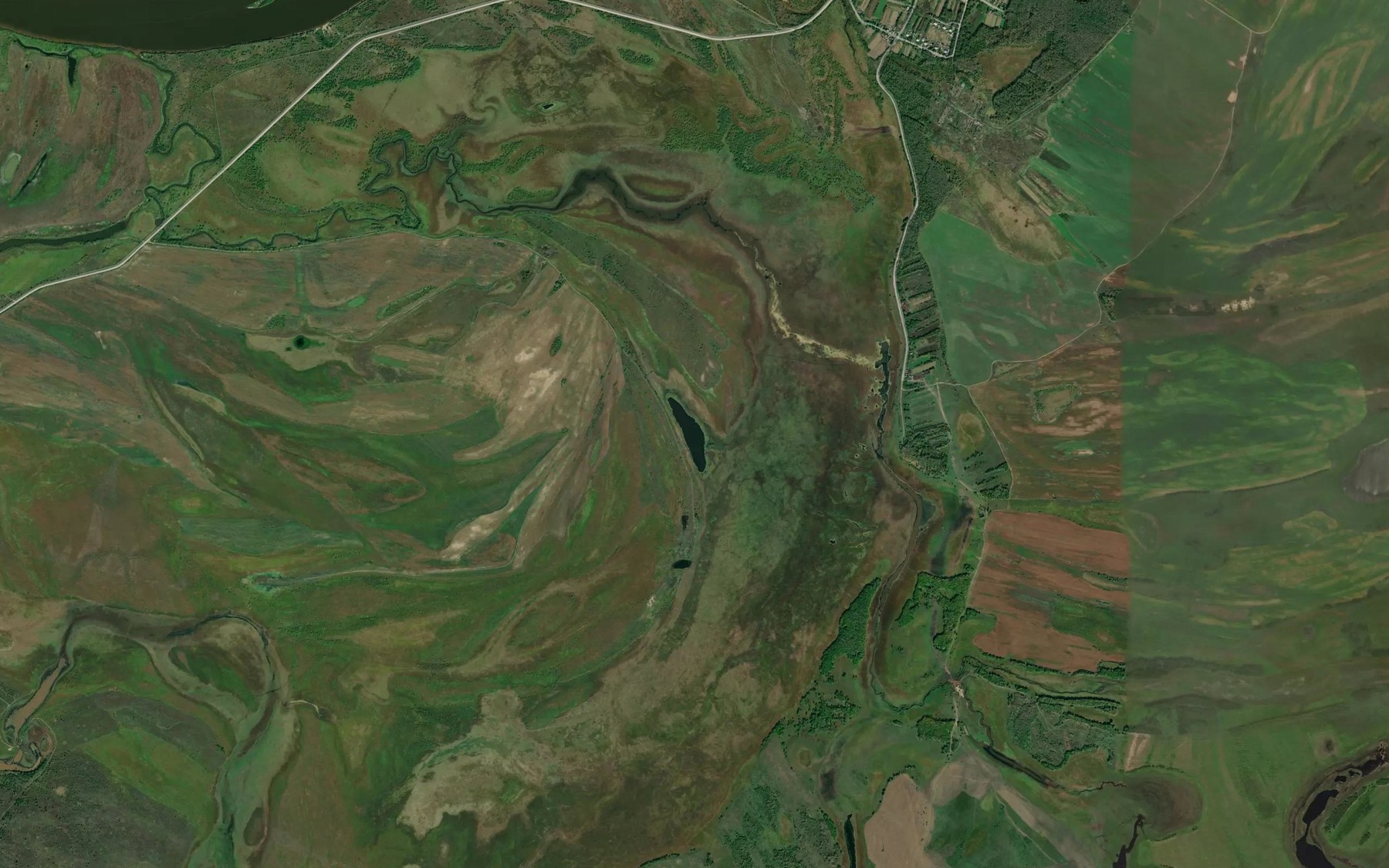 Satellite map of the Ozero Krivoye