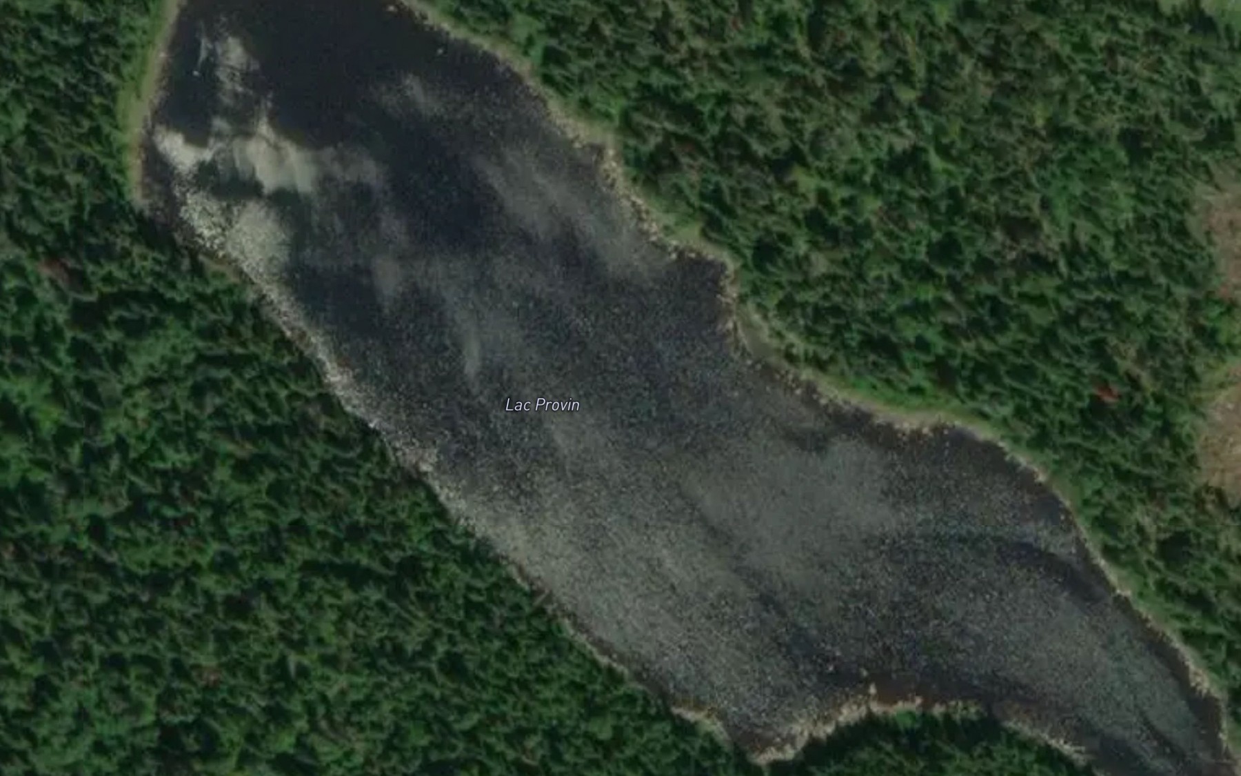 Satellite map of the Lac Provin