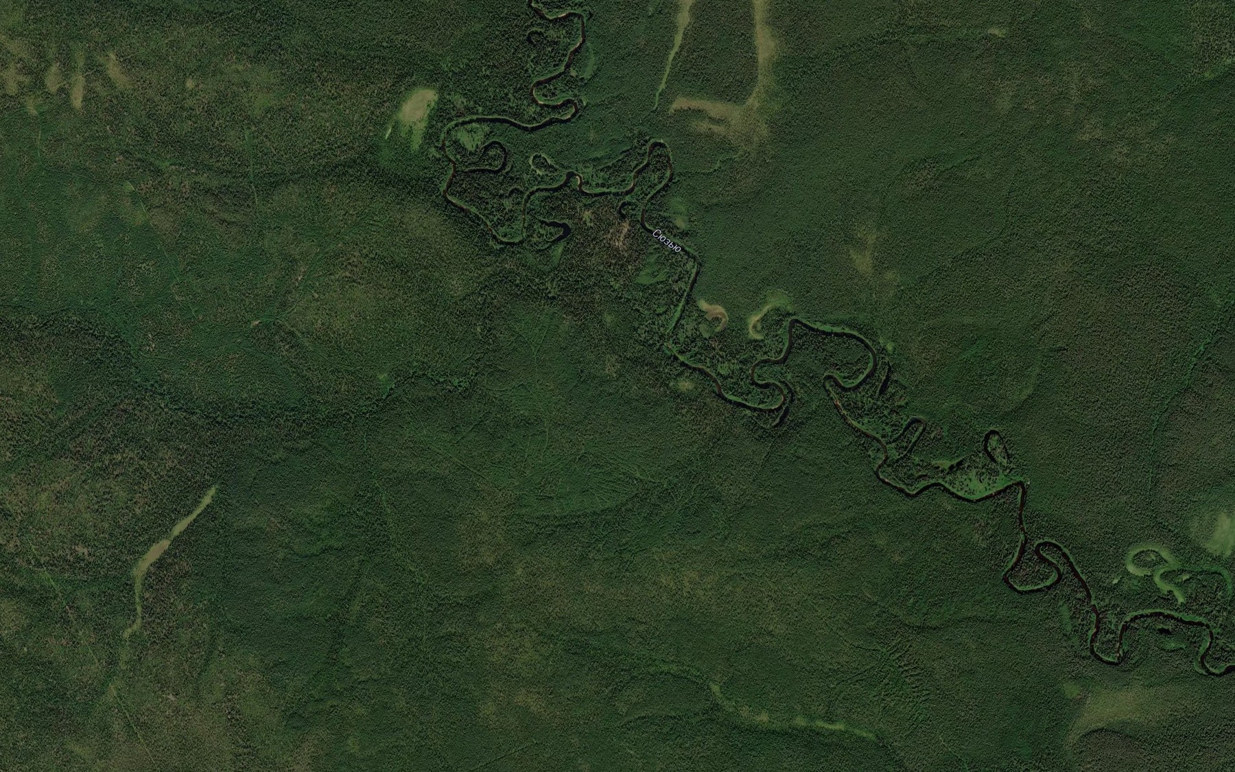 Satellite map of the Vergayel'