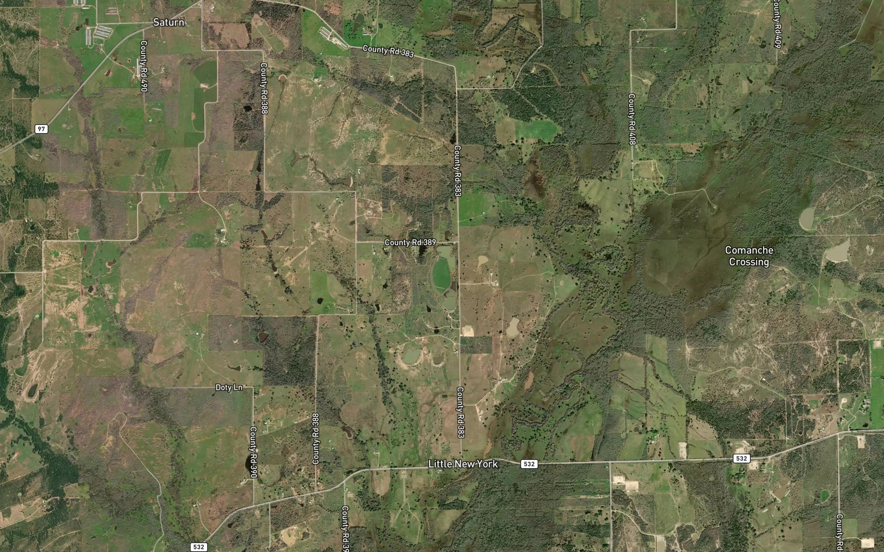 Satellite map of the Mercer Lake Number 1