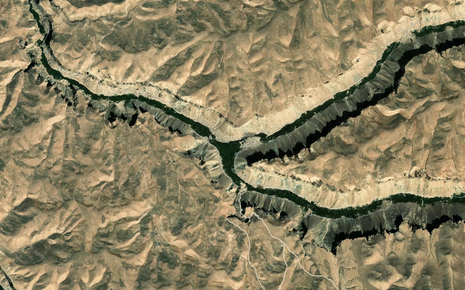 Satellite map of the Gurg Khan