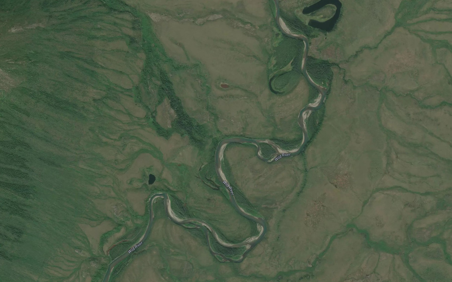 Satellite map of the Gilroy Creek