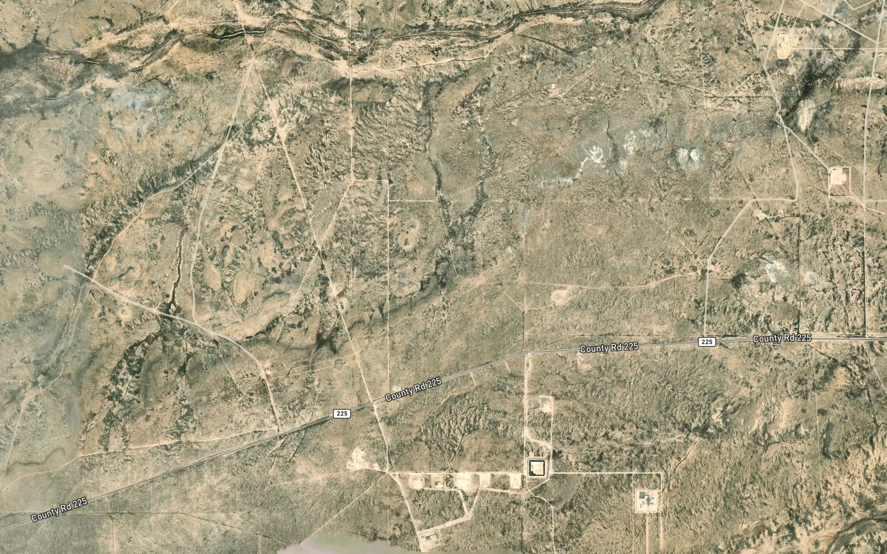 Satellite map of the Bone Spring