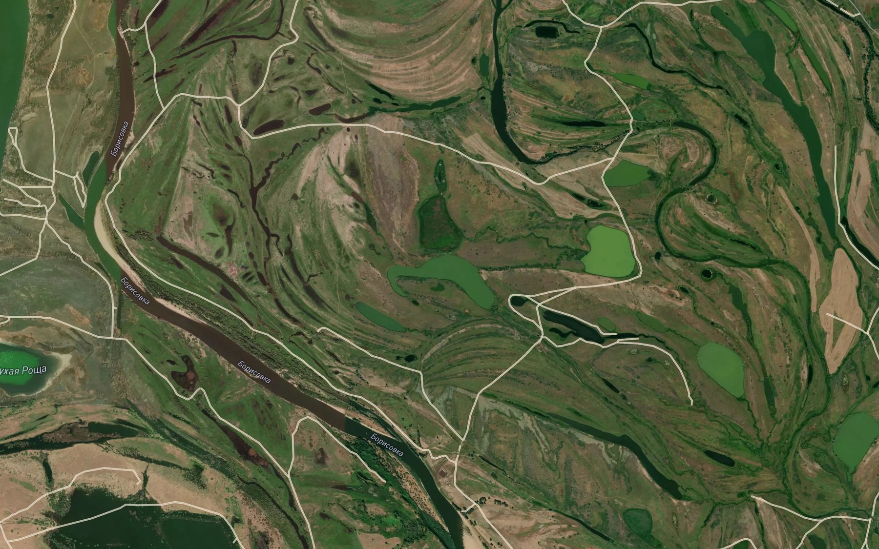 Satellite map of the Ozero Krivoye