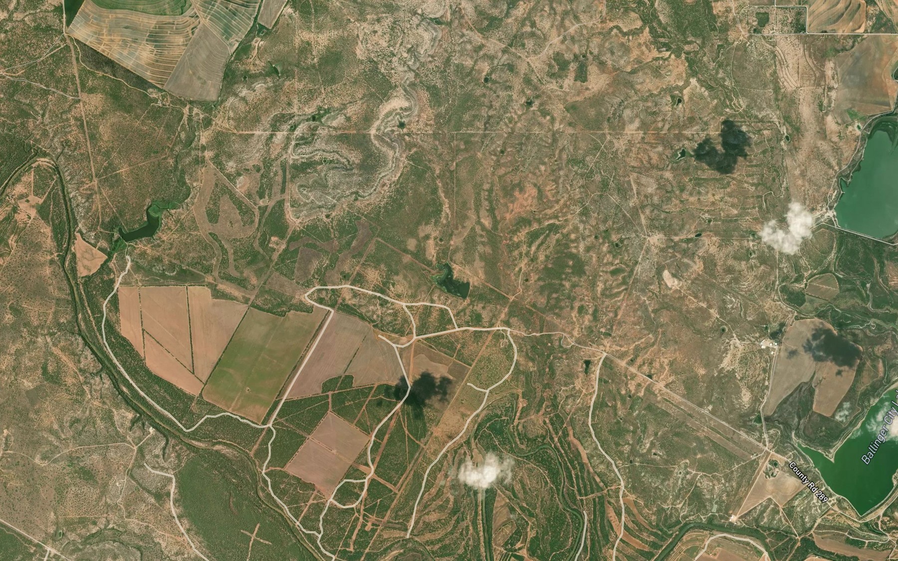Satellite map of the Currie Lake