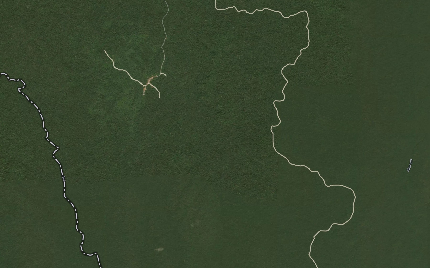 Satellite map of the Akok