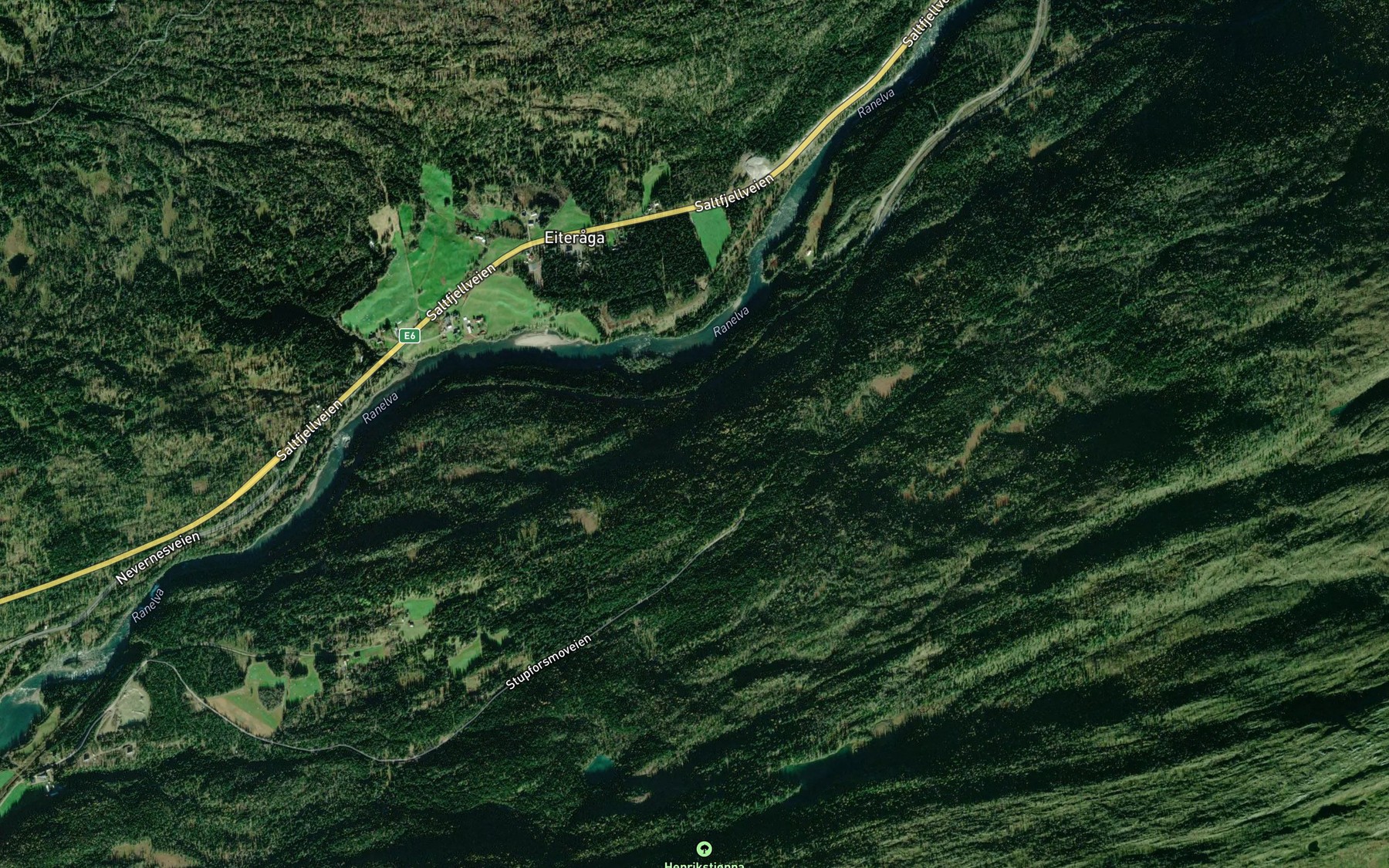 Satellite map of the Kvitbergbekken