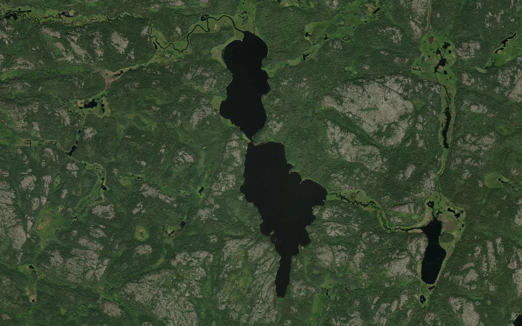 Satellite map of the Kapiukwuskeesut Lake