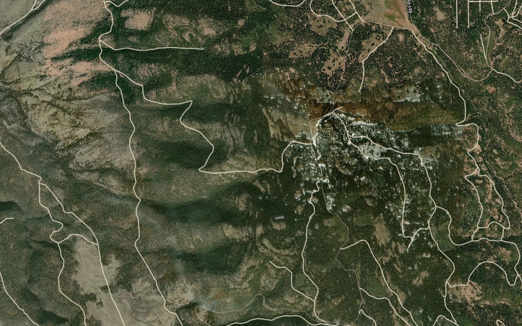 Satellite map of the John Spring