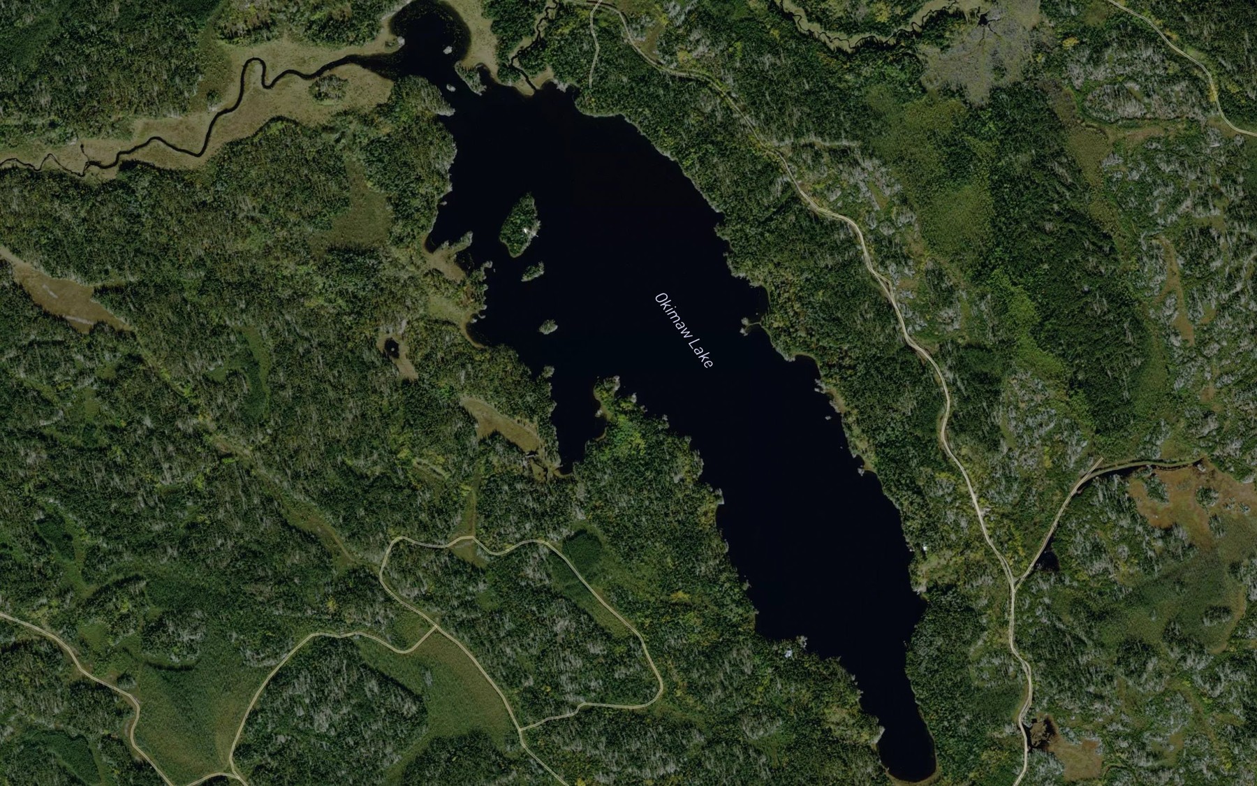 Satellite map of the Okimaw Lake